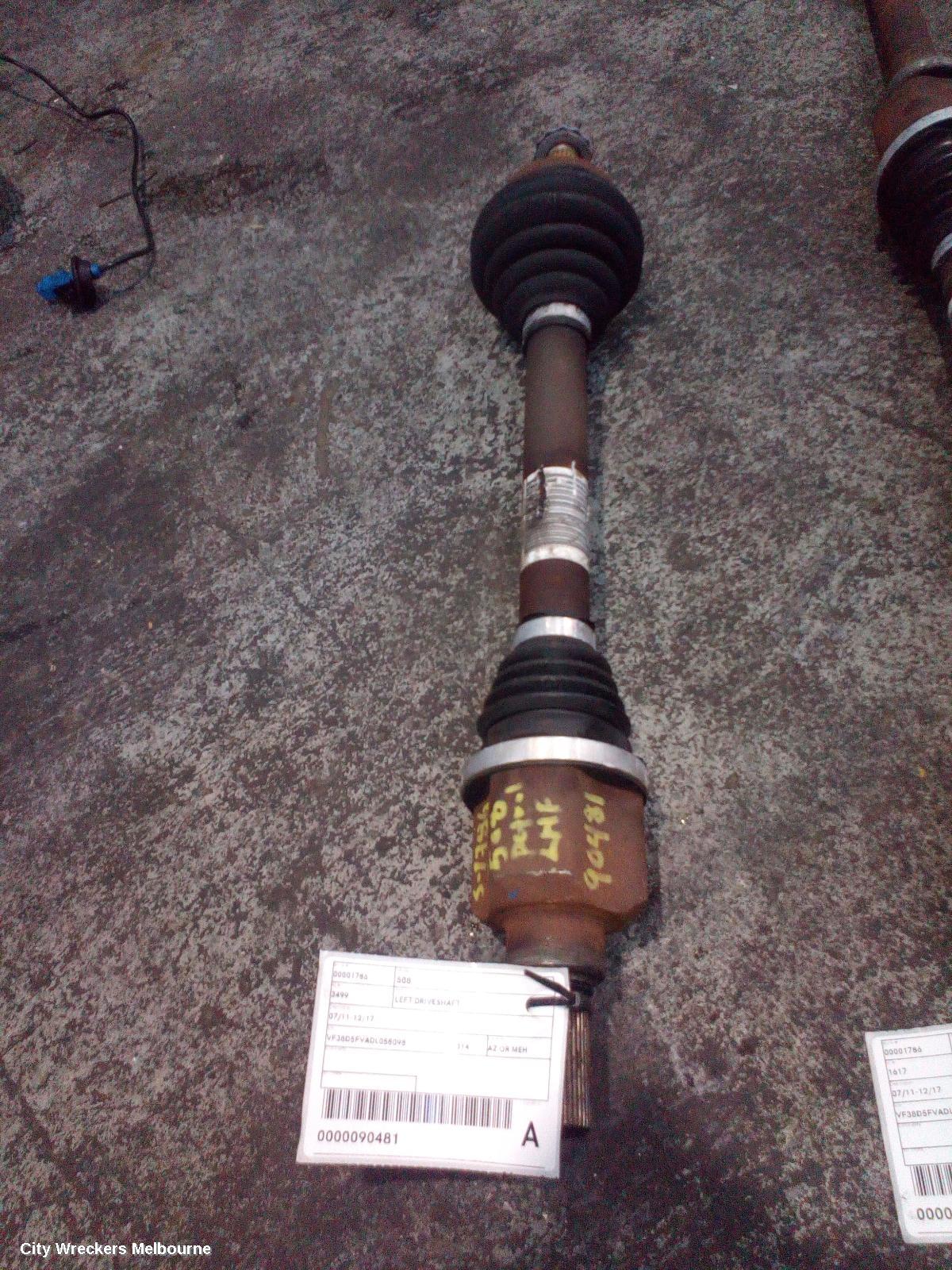 PEUGEOT 508 LEFT DRIVESHAFT, 07/2011 - 12/2017 - Image 3