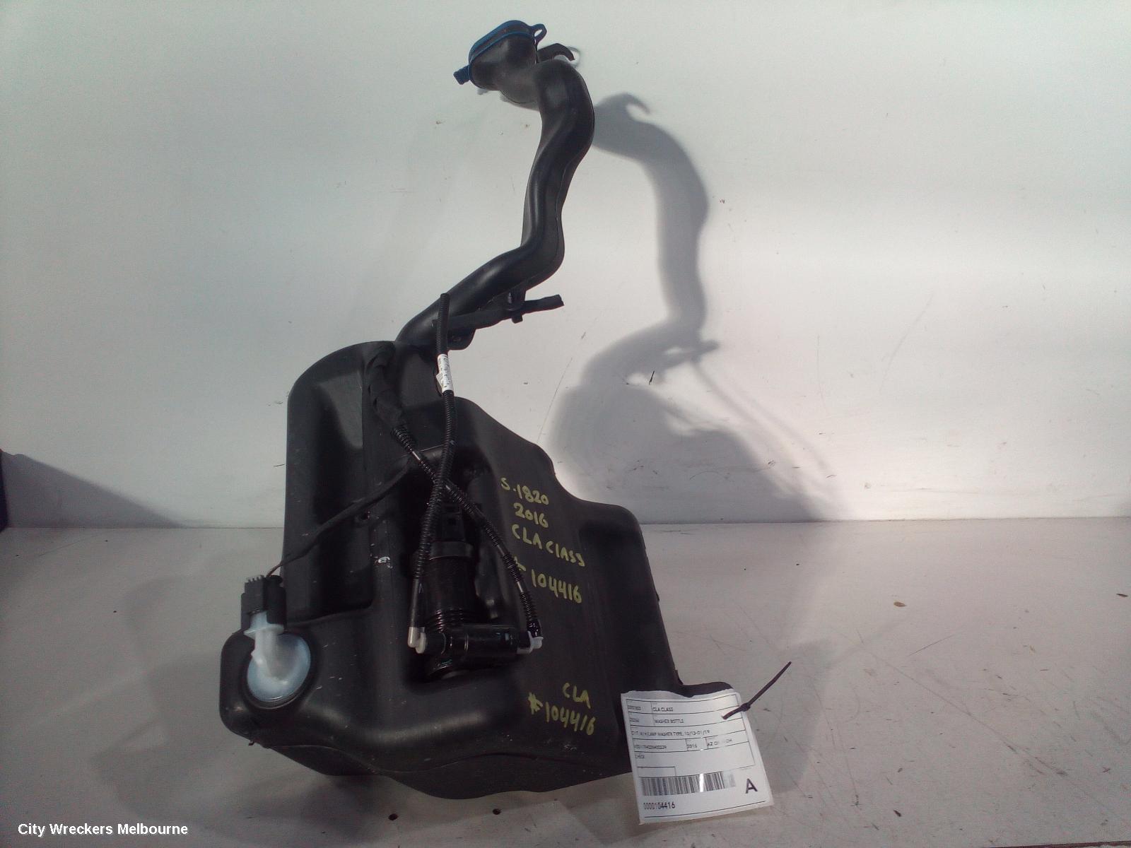 MERCEDES CLA CLASS WASHER BOTTLE, C117, W/ H/LAMP WASHER TYPE, 10/2013 - 01/2019 - Image 1