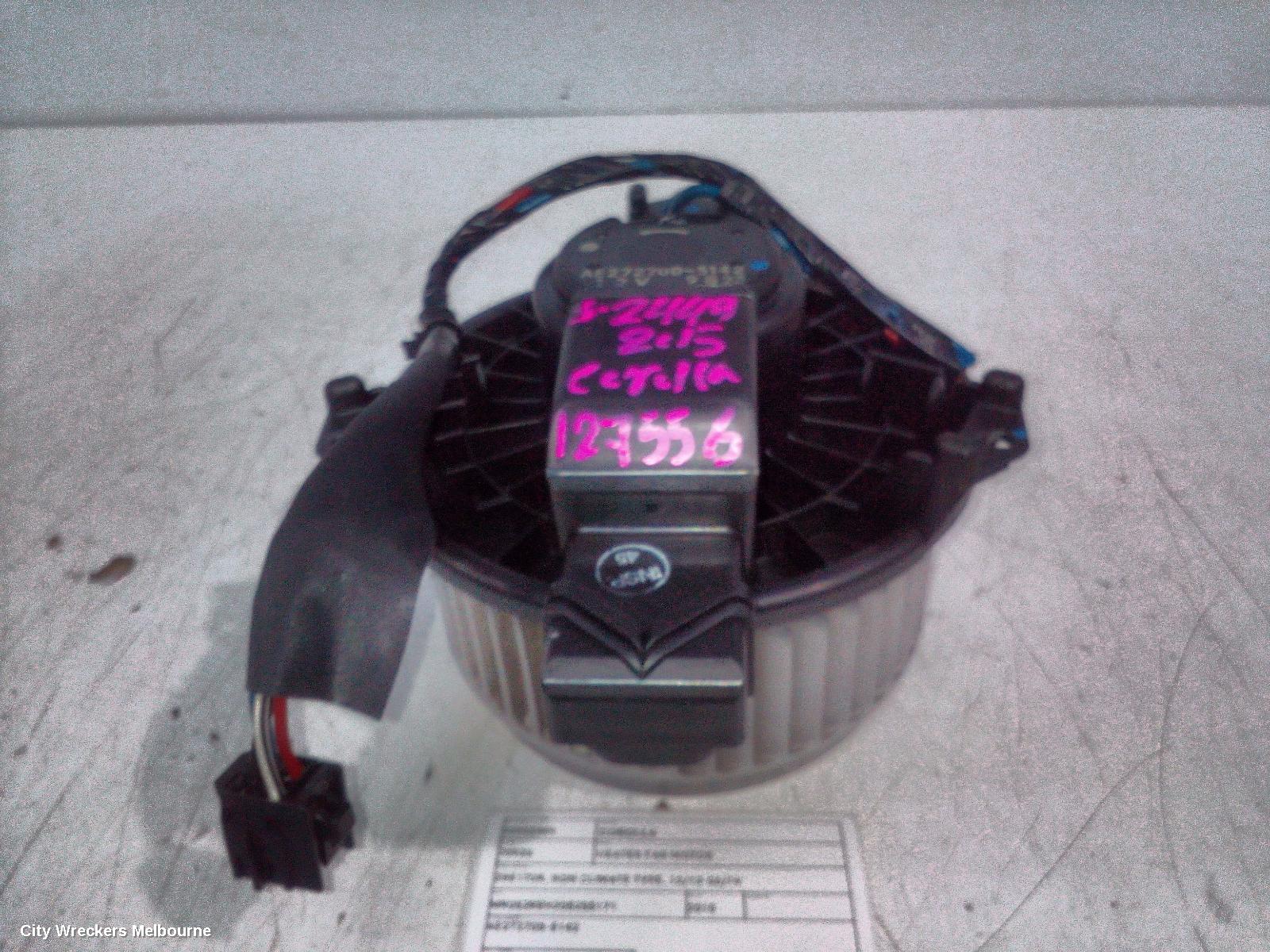 TOYOTA COROLLA HEATER FAN MOTOR, ZRE172R, NON CLIMATE TYPE, 12/2013 - 06/2019 - Image 2