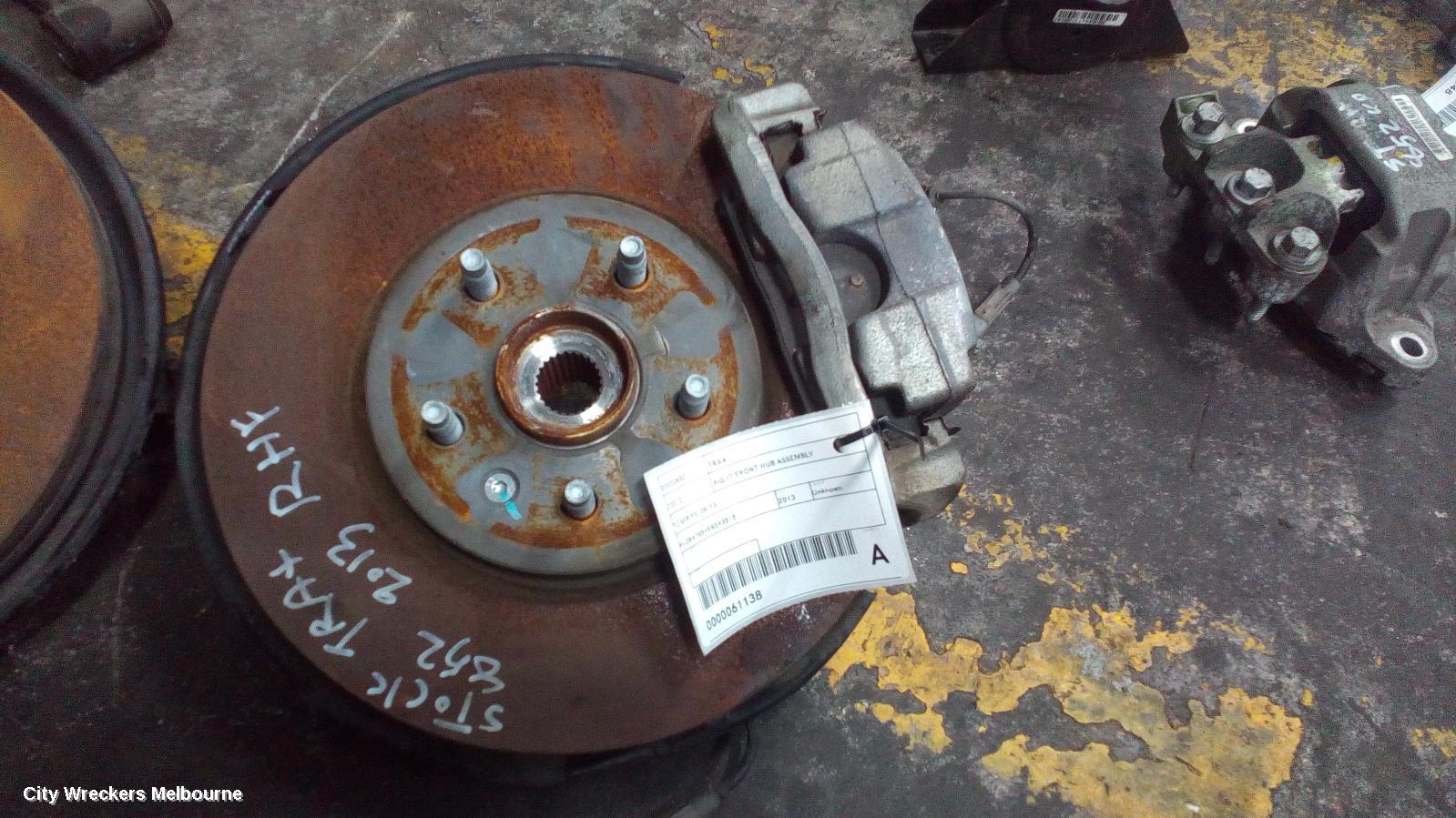 HOLDEN TRAX RIGHT FRONT HUB ASSEMBLY, TJ SERIES, 08/2013 ONWARDS - Image 1