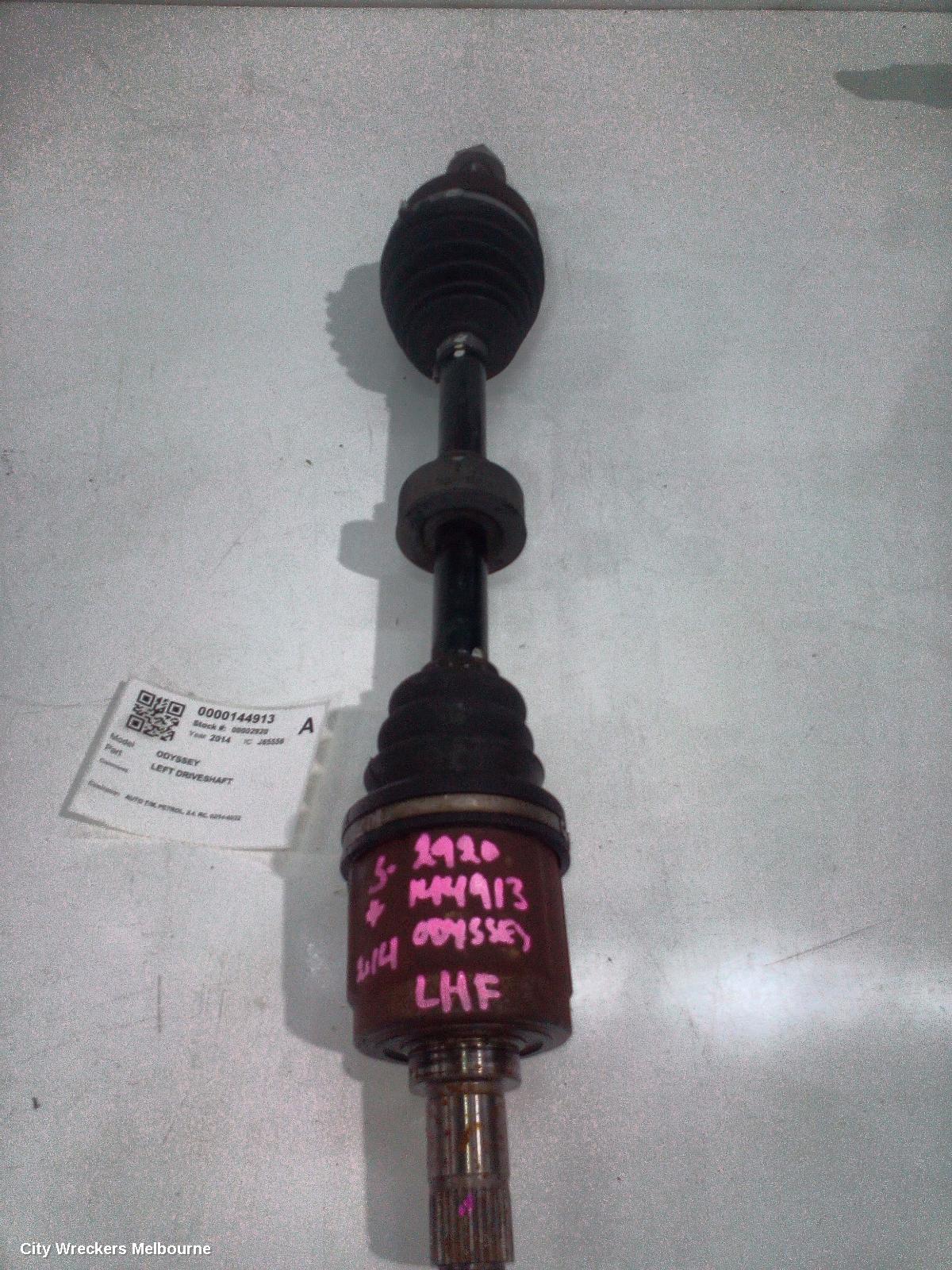 HONDA ODYSSEY LEFT DRIVESHAFT, AUTO T/M, PETROL, 2.4, RC, 02/2014 - 03/2022 - Image 1
