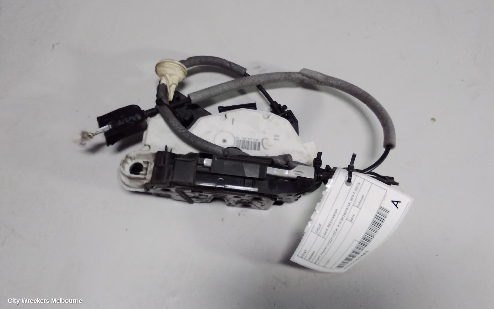 VOLKSWAGEN GOLF DOOR/BOOT/GATE LOCK, RIGHT FRONT DOOR LOCK, P/N 5K2837016E, GEN 7, 03/2013 ONWARDS - Image 1