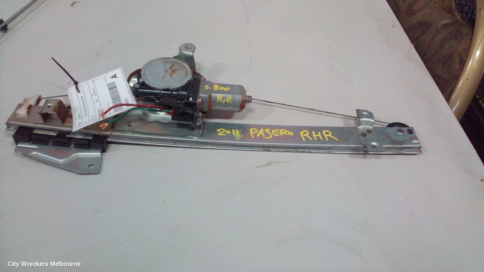 MITSUBISHI PAJERO RIGHT REAR WND REG/MOTOR, NS-NW, 11/2006 ONWARDS - Image 1