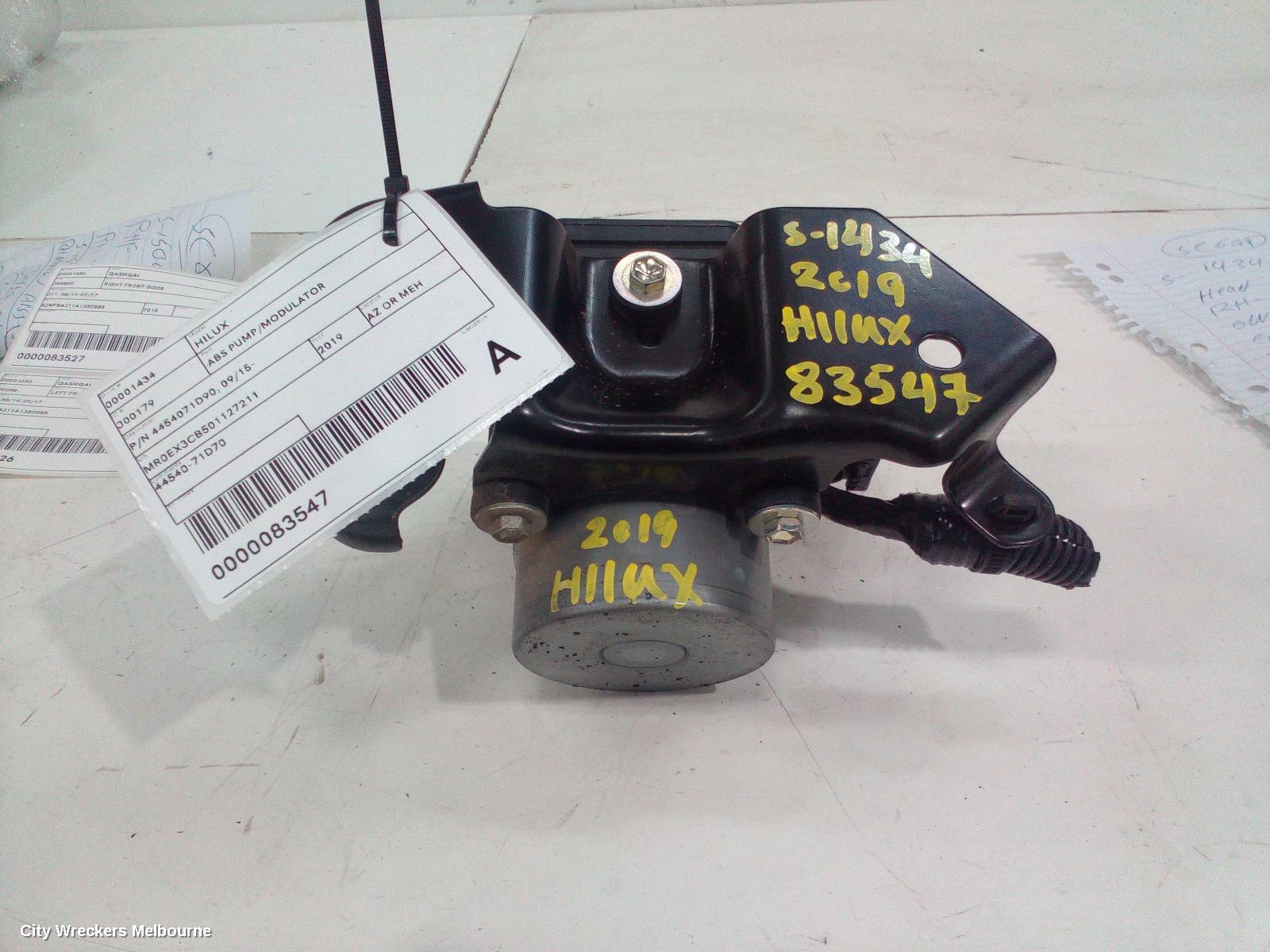 TOYOTA HILUX ABS PUMP/MODULATOR, P/N 4454071D90, 09/2015 ONWARDS - Image 1