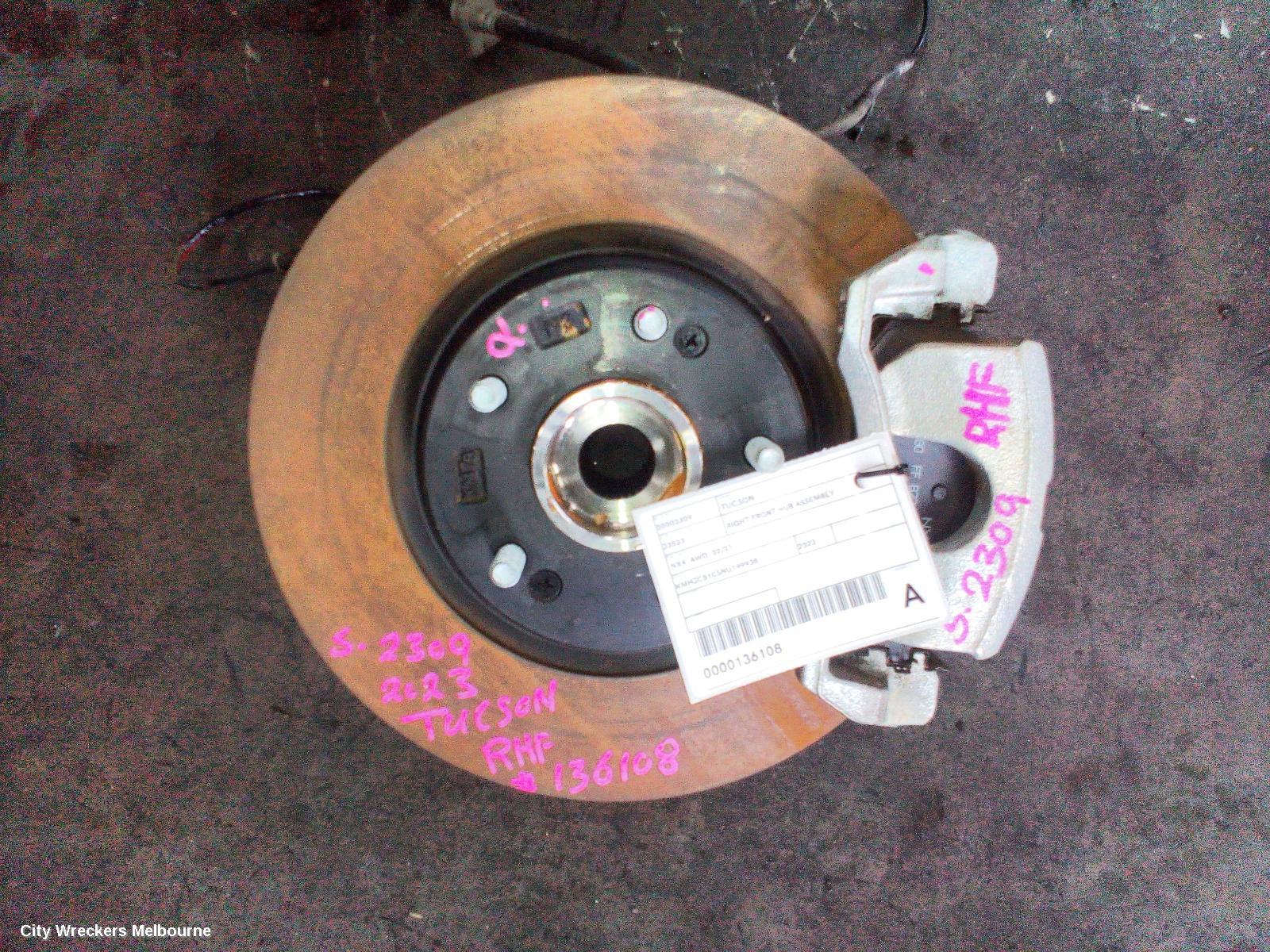 HYUNDAI TUCSON RIGHT FRONT HUB ASSEMBLY, NX4, AWD, 02/2021 ONWARDS - Image 1