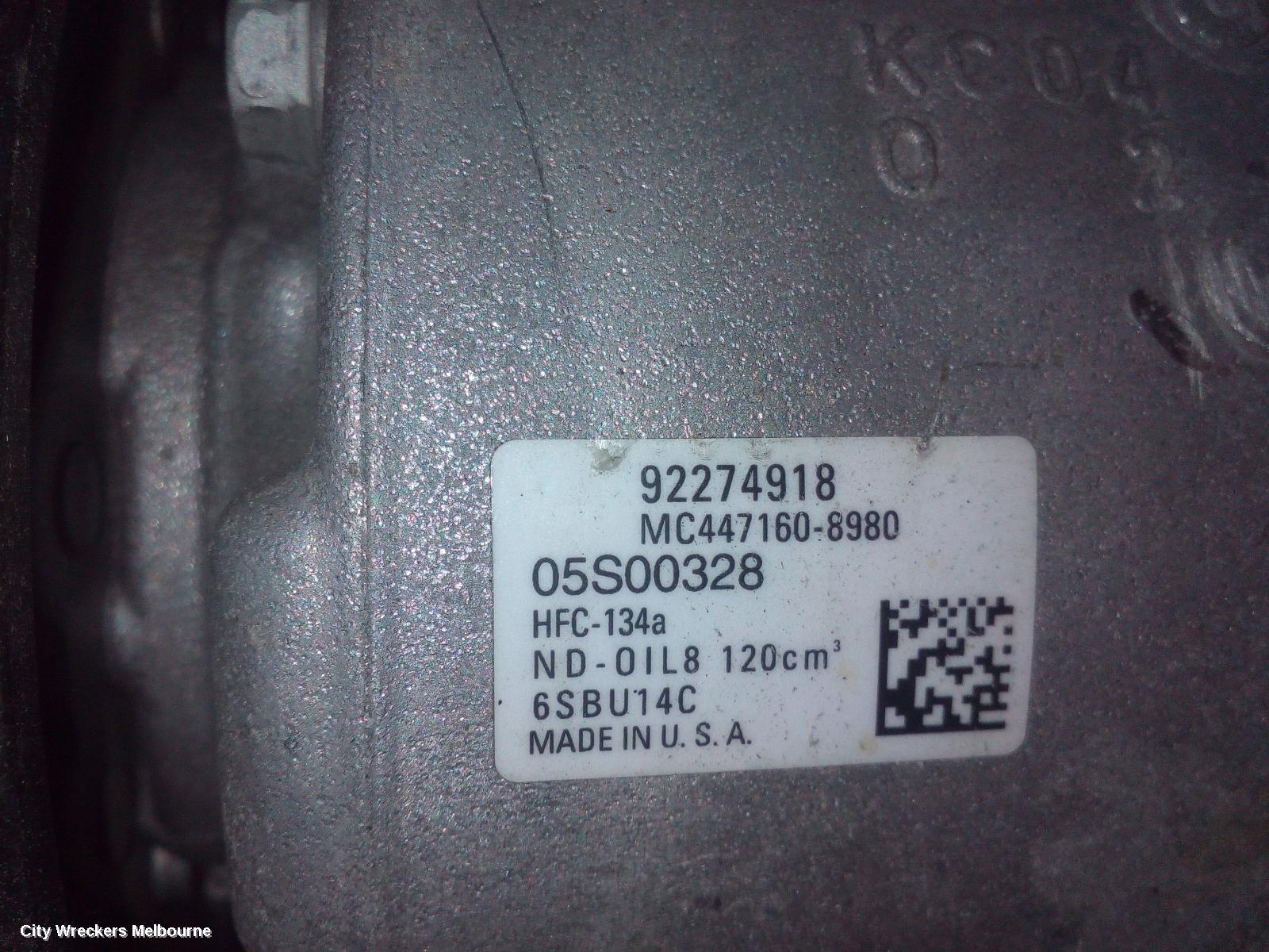 HOLDEN COMMODORE A/C COMPRESSOR, VF, 3.0, 05/2013 - 12/2017 - Image 3