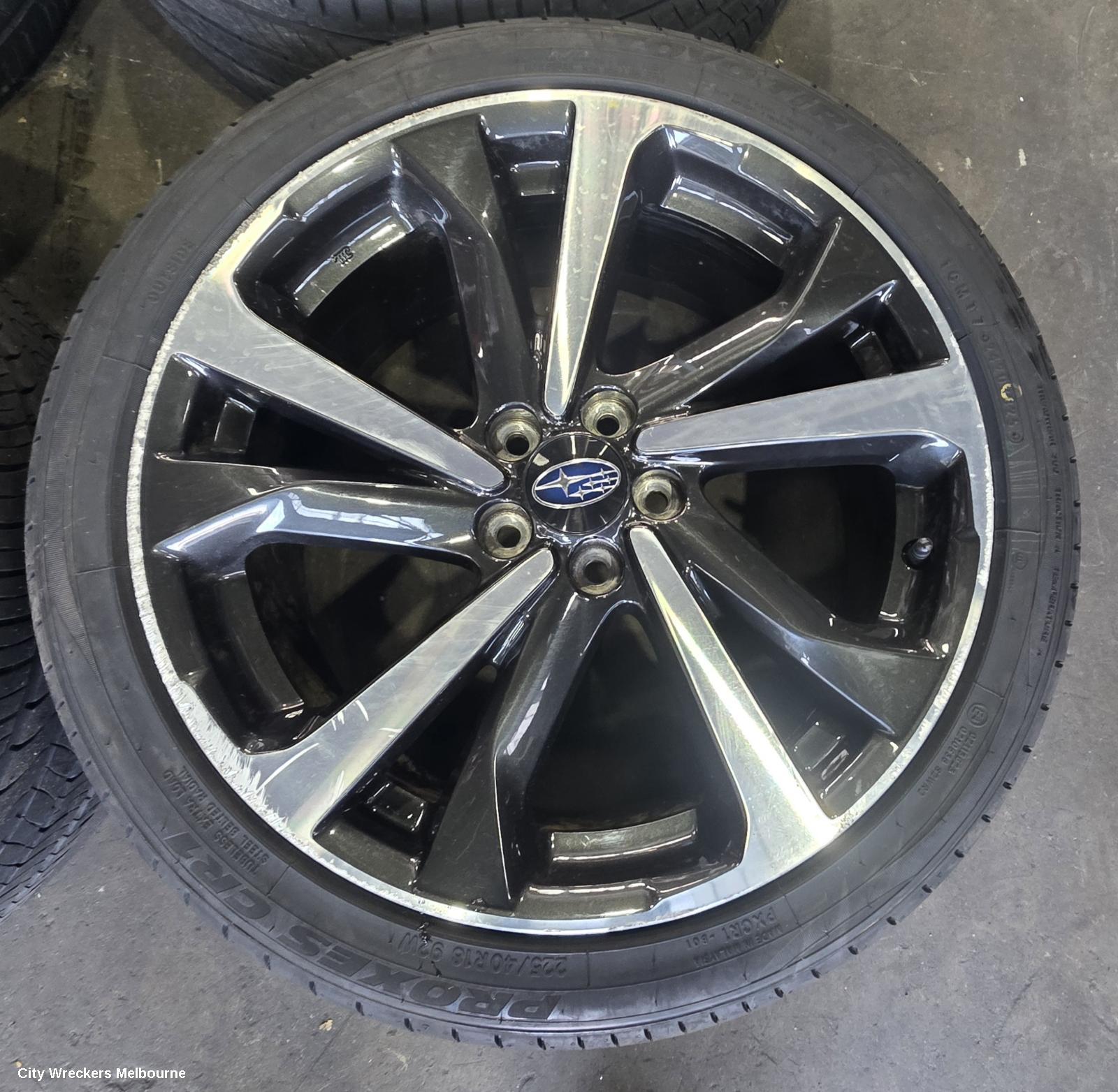 SUBARU IMPREZA WHEEL MAG, G5, FACTORY, 18X7.5IN, 5 SPOKE, BI-COLOUR, BLACK/ALUMINUM, 09/2016 - 02/2020 - Image 3