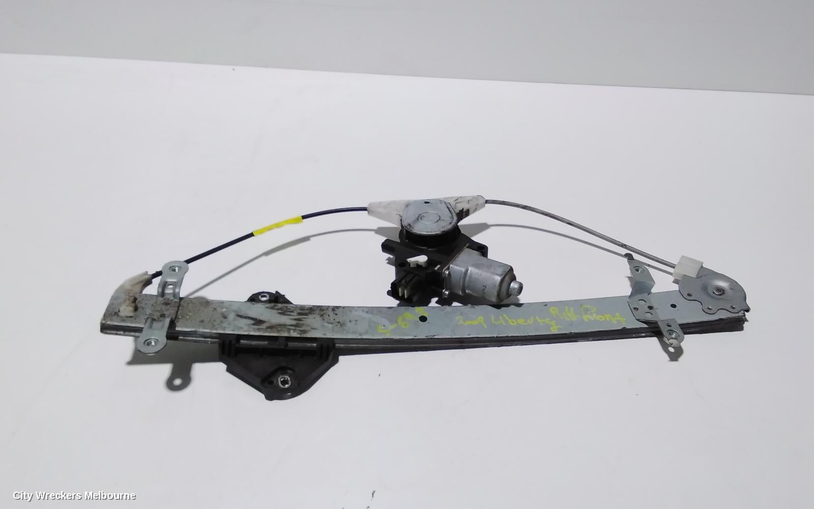 SUBARU LIBERTY RIGHT FRONT WINDOW REG/MOTOR, DOOR REG ASSY (REG AND MOTOR), 2 WIRE TYPE, 5TH GEN, 07/2009 - 11/2014 - Image 1