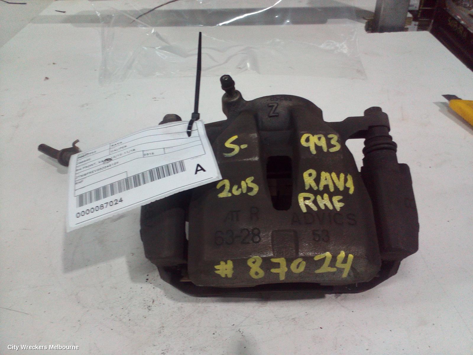 TOYOTA RAV4 CALIPER, RH FRONT, XA40, 12/2012 - 11/2018 - Image 1