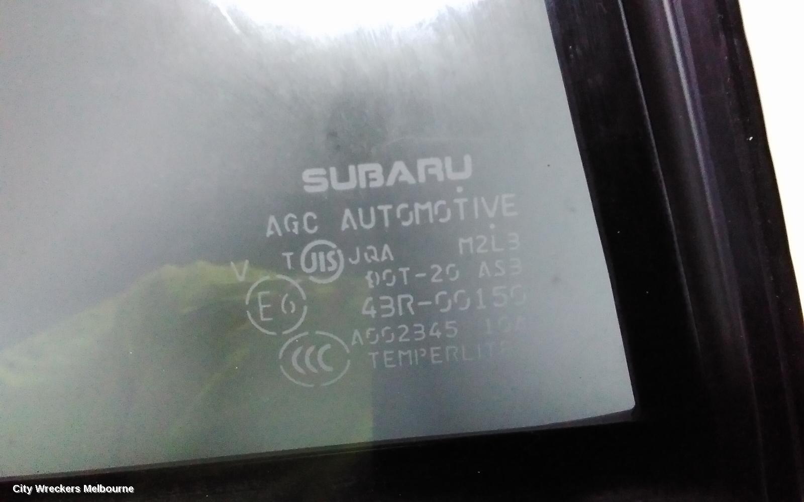SUBARU IMPREZA LEFT REAR 1/4 DOOR GLASS, G5, HATCH, 11/2016 ONWARDS - Image 3