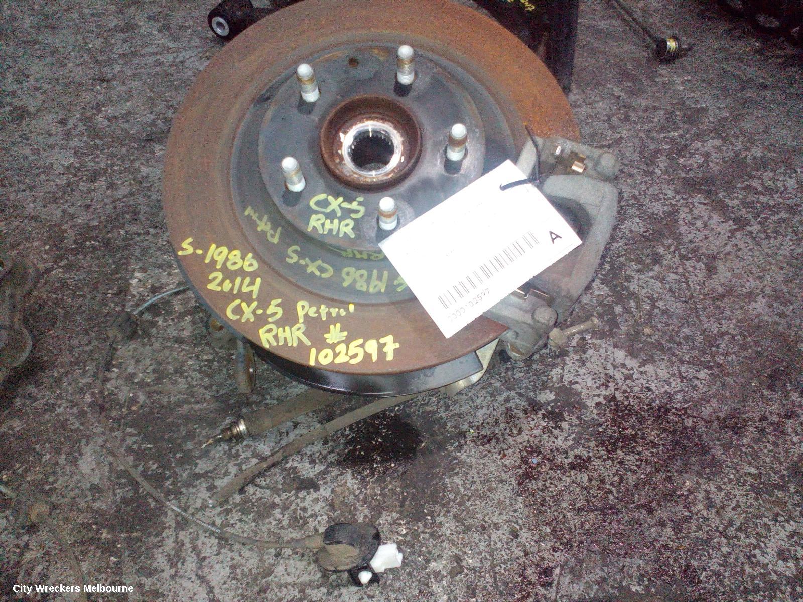 MAZDA CX5 RIGHT REAR HUB ASSEMBLY, KE-KF, 4WD, BOLT TYPE SHOCK MOUNT, 02/2012 ONWARDS - Image 2