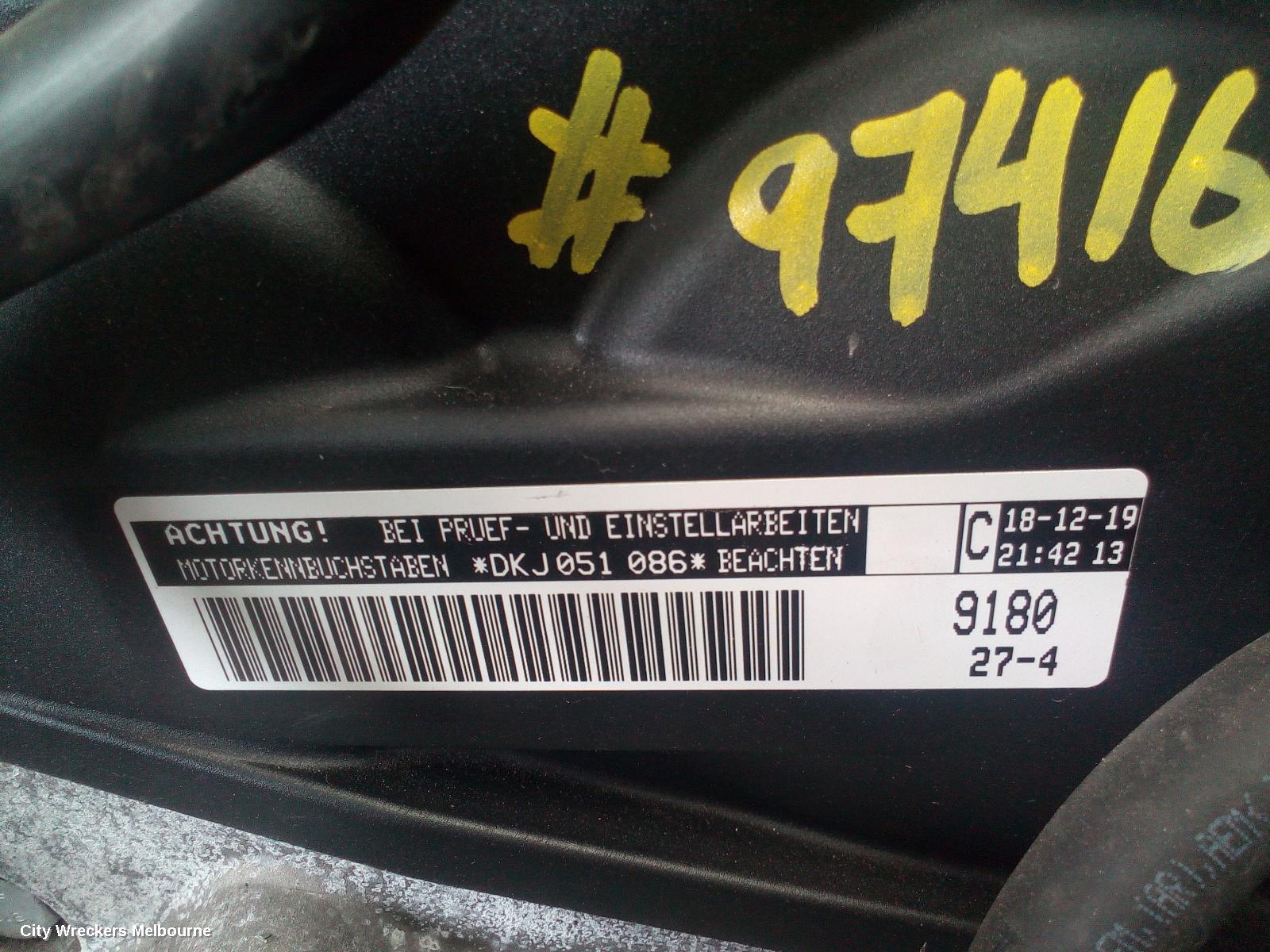 VOLKSWAGEN T-CROSS ENGINE, PETROL, 1.0, TURBO, DKJA CODE, C1, 01/2020 - 03/2024 - Image 1