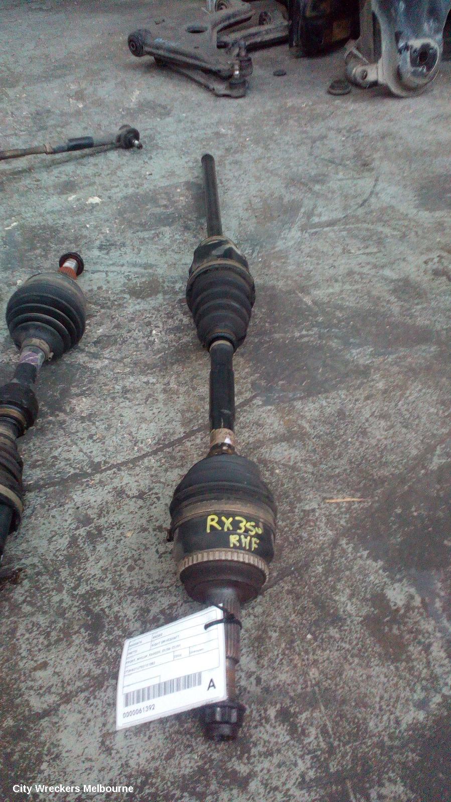 LEXUS RX SERIES RIGHT DRIVESHAFT, FRONT, MCU3#, RX330, 04/2003 - 11/2005 - Image 1