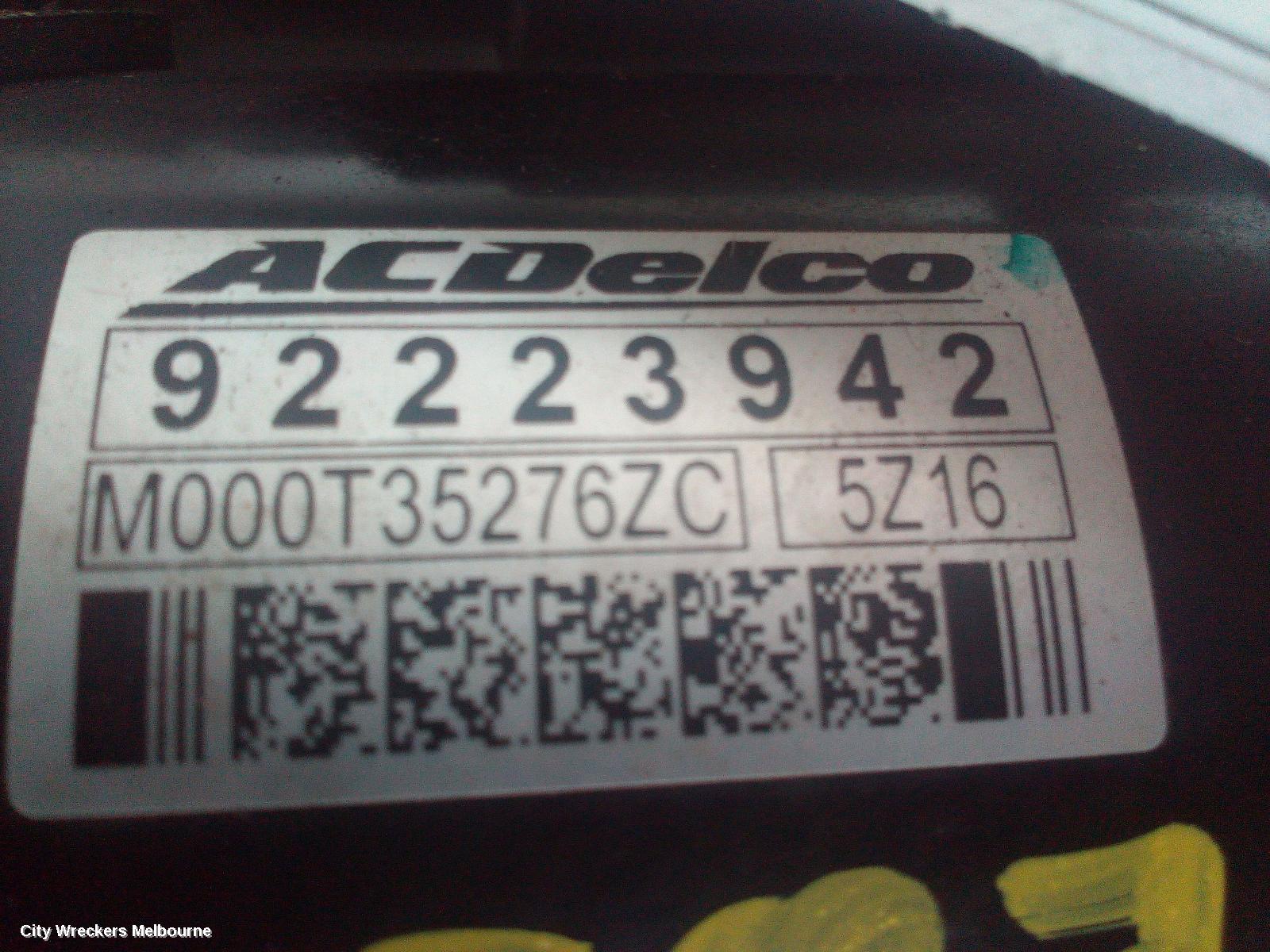 HOLDEN COMMODORE STARTER, 3.6, LFX/LWR, VF, 05/2013 - 12/2017 - Image 2