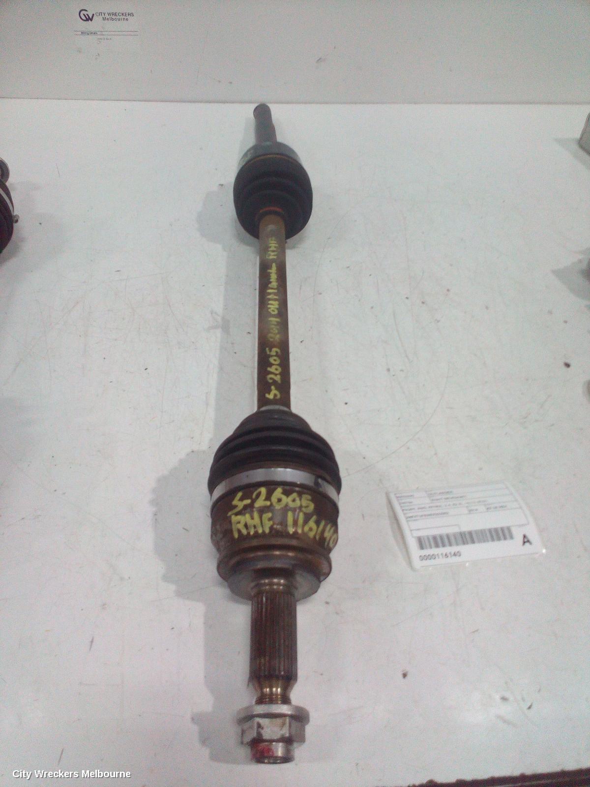 MITSUBISHI OUTLANDER RIGHT DRIVESHAFT, FRONT, AWD, PETROL, 2.4, ZJ-ZL, 10/2012 - 07/2021 - Image 1
