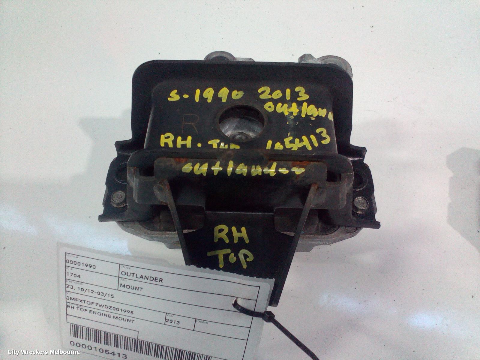 MITSUBISHI OUTLANDER MOUNT, ZJ, 10/2012 - 03/2015 - Image 2