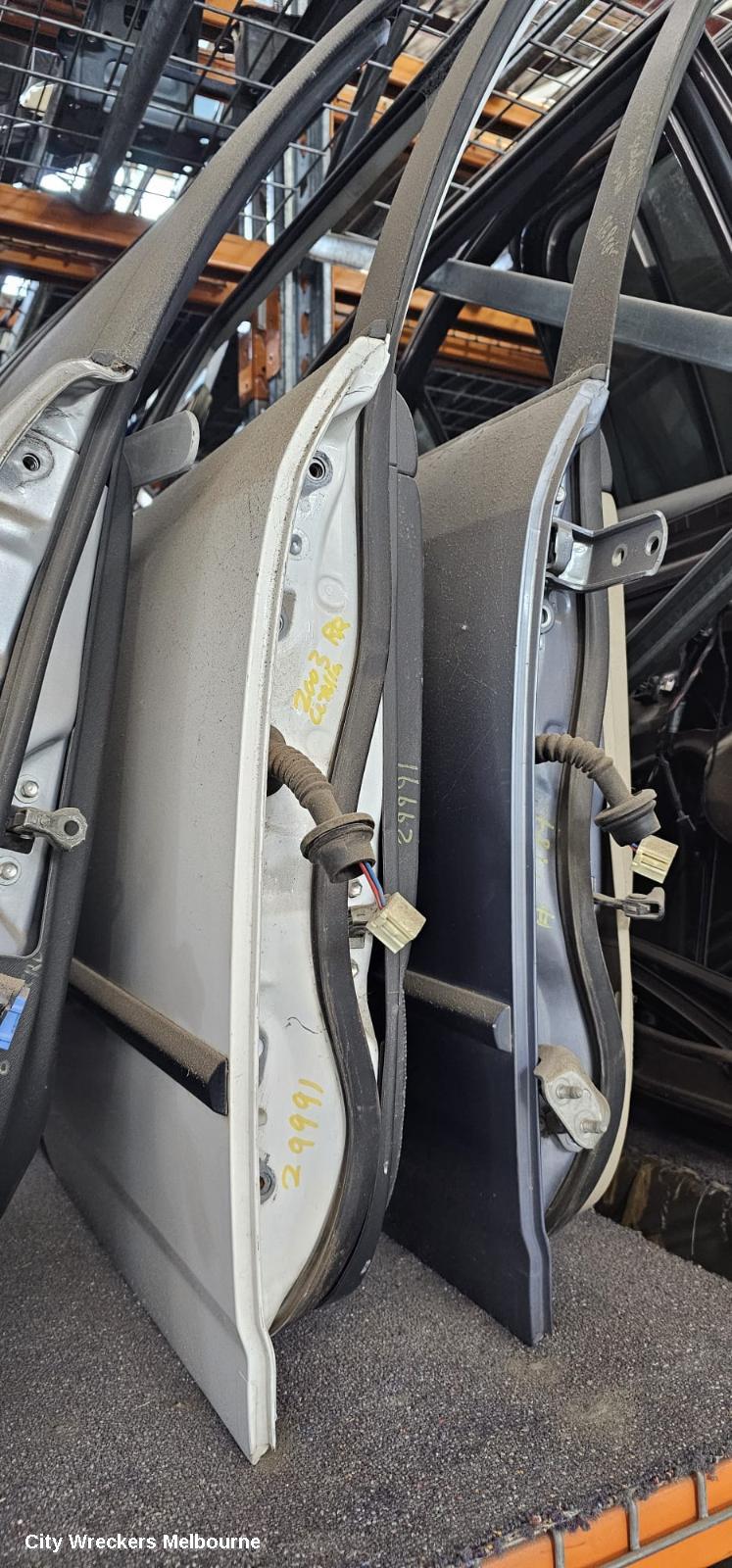 TOYOTA COROLLA RIGHT REAR DOOR, ZZE122, WAGON, 12/2001 - 03/2007 - Image 2