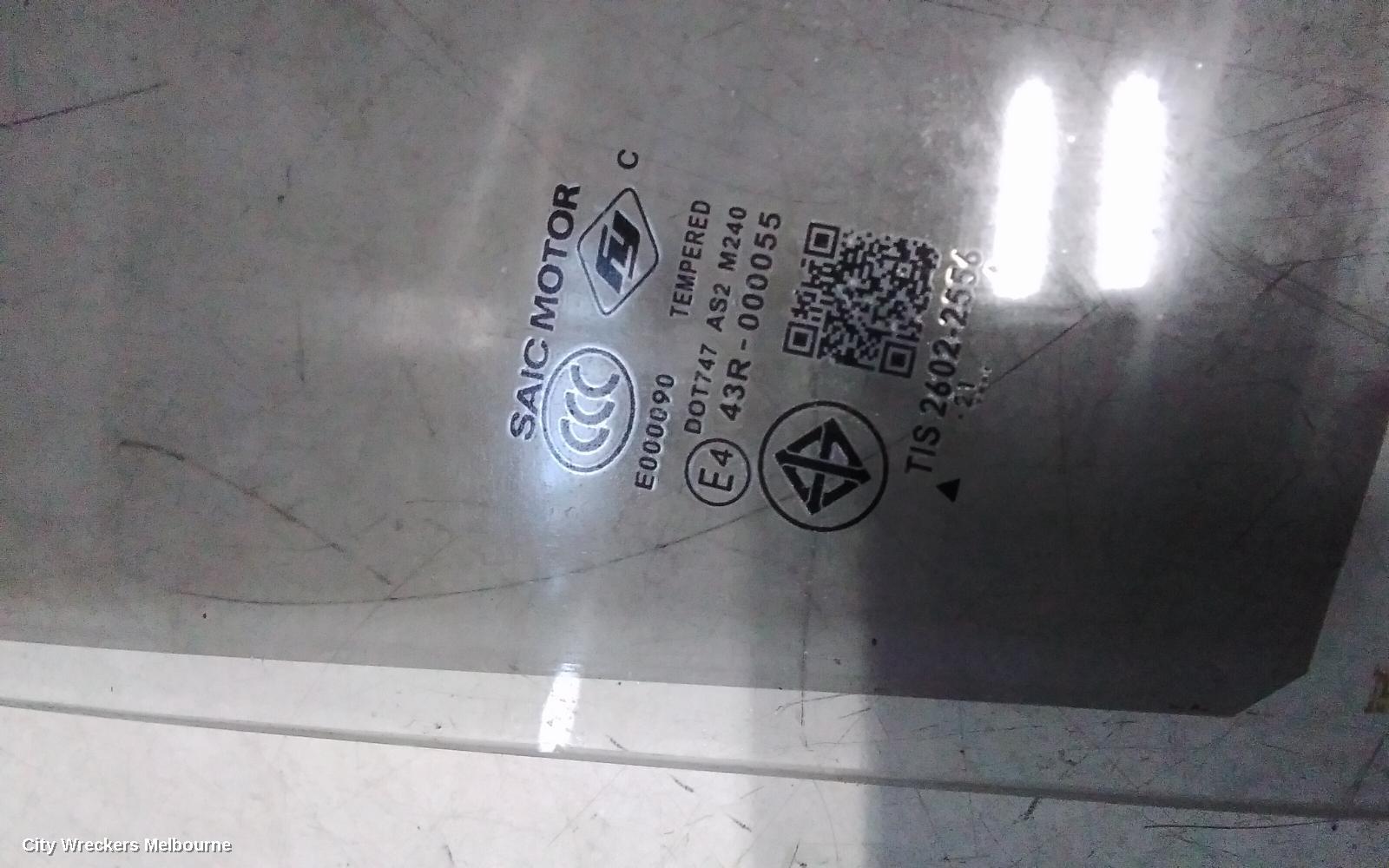 MG HS RIGHT FRONT DOOR WINDOW, SAS23, 08/2019 - 12/2024 - Image 1