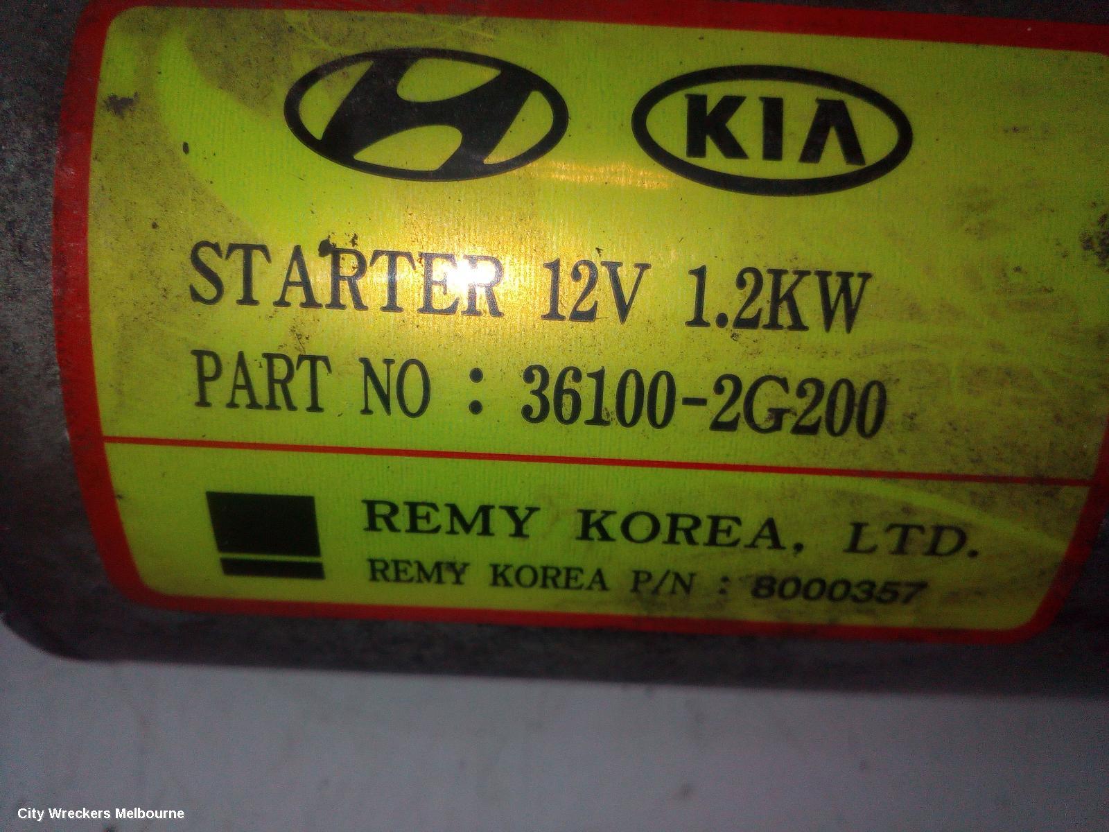 KIA SPORTAGE STARTER, PETROL, 2.4, G4KE, SL, 05/2010 - 05/2013 - Image 3