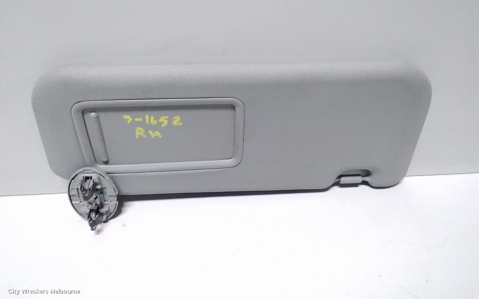 TOYOTA YARIS SUNVISOR, NCP9#, RH SIDE, W/ MIRROR TYPE, 10/2005 - 06/2016 - Image 2