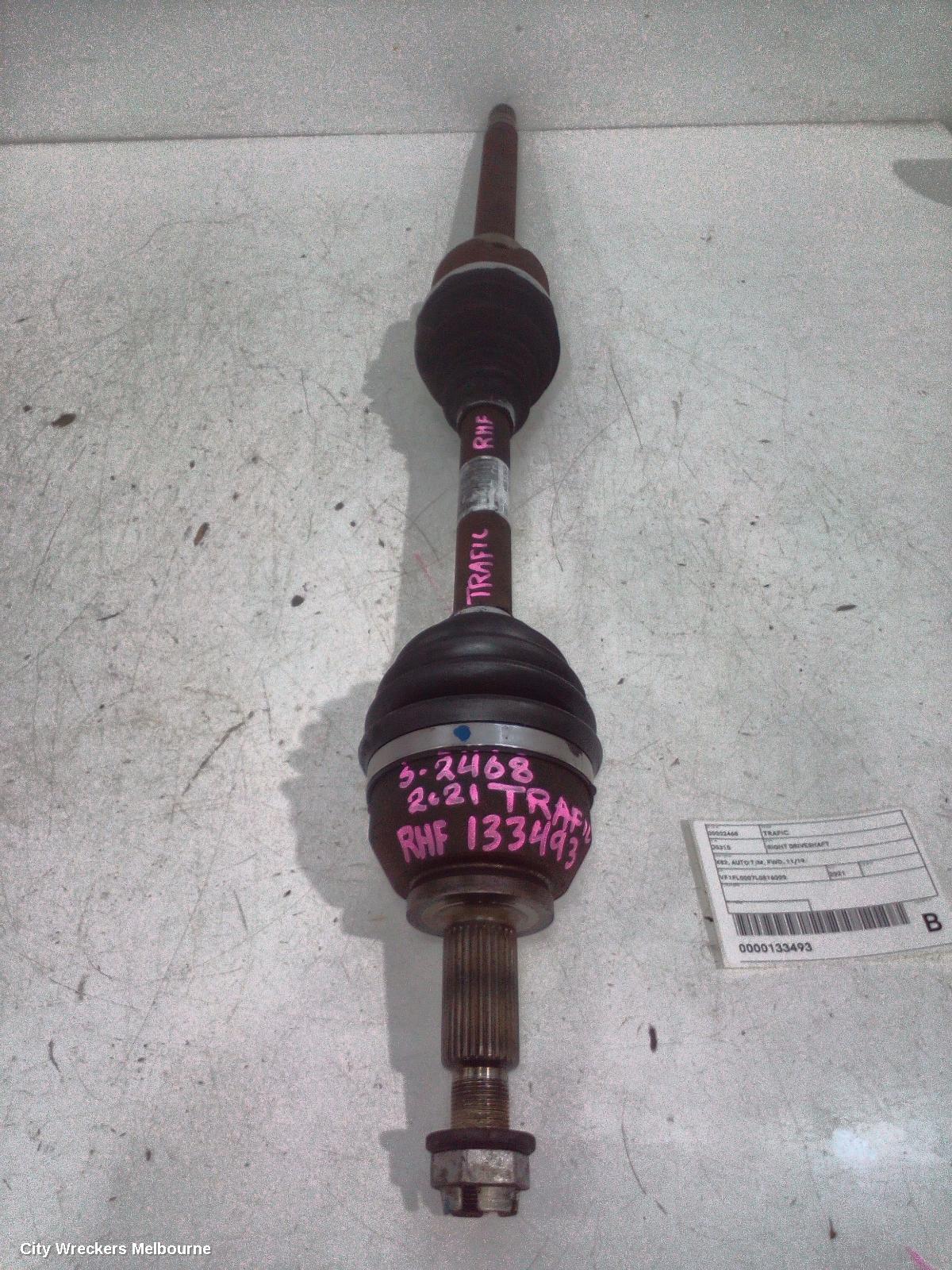 RENAULT TRAFIC RIGHT DRIVESHAFT, X82, AUTO T/M, FWD, 11/2019 ONWARDS - Image 1