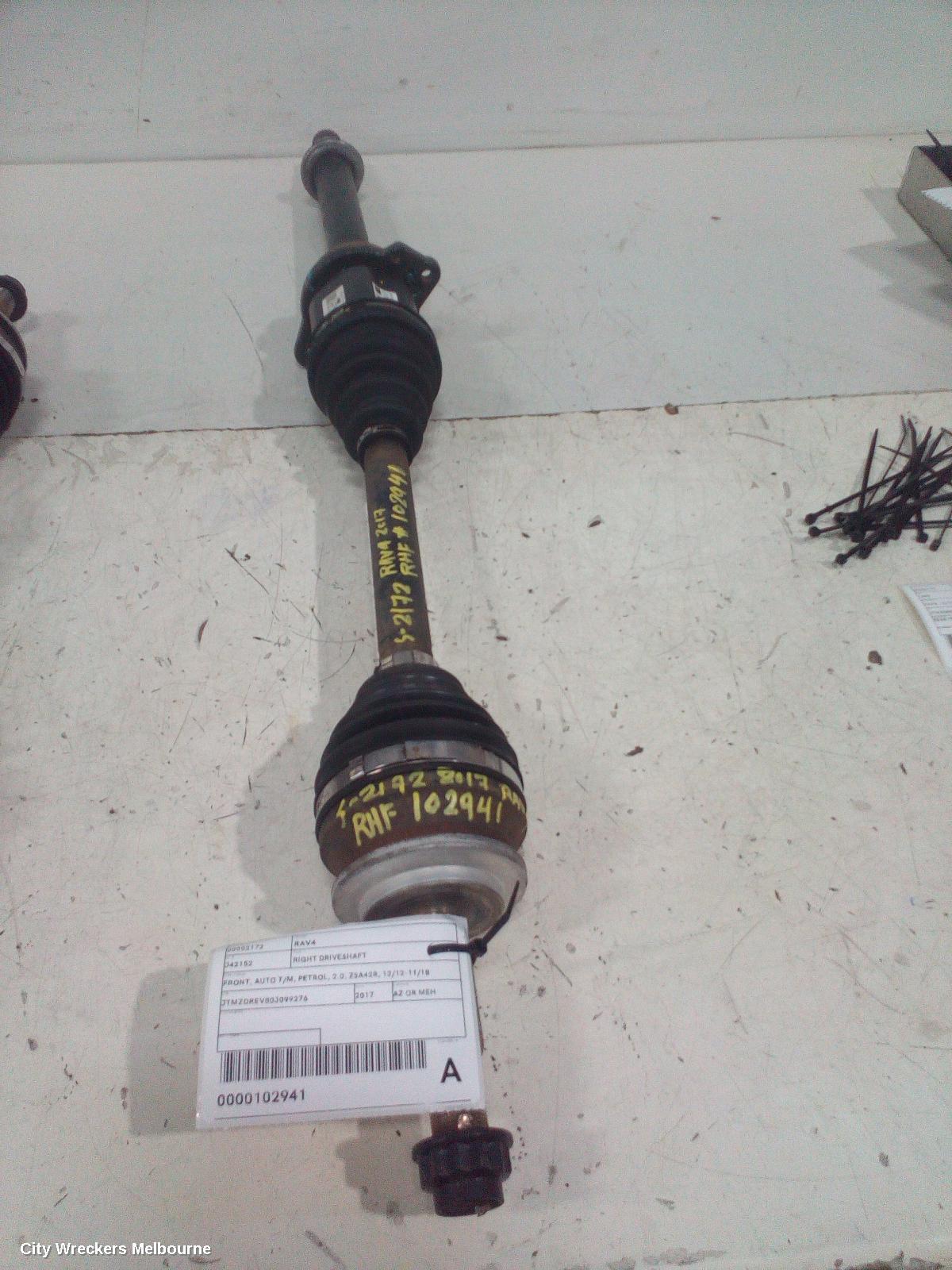 TOYOTA RAV4 RIGHT DRIVESHAFT, FRONT, AUTO T/M, PETROL, 2.0, ZSA42R, 12/2012 - 11/2018 - Image 2