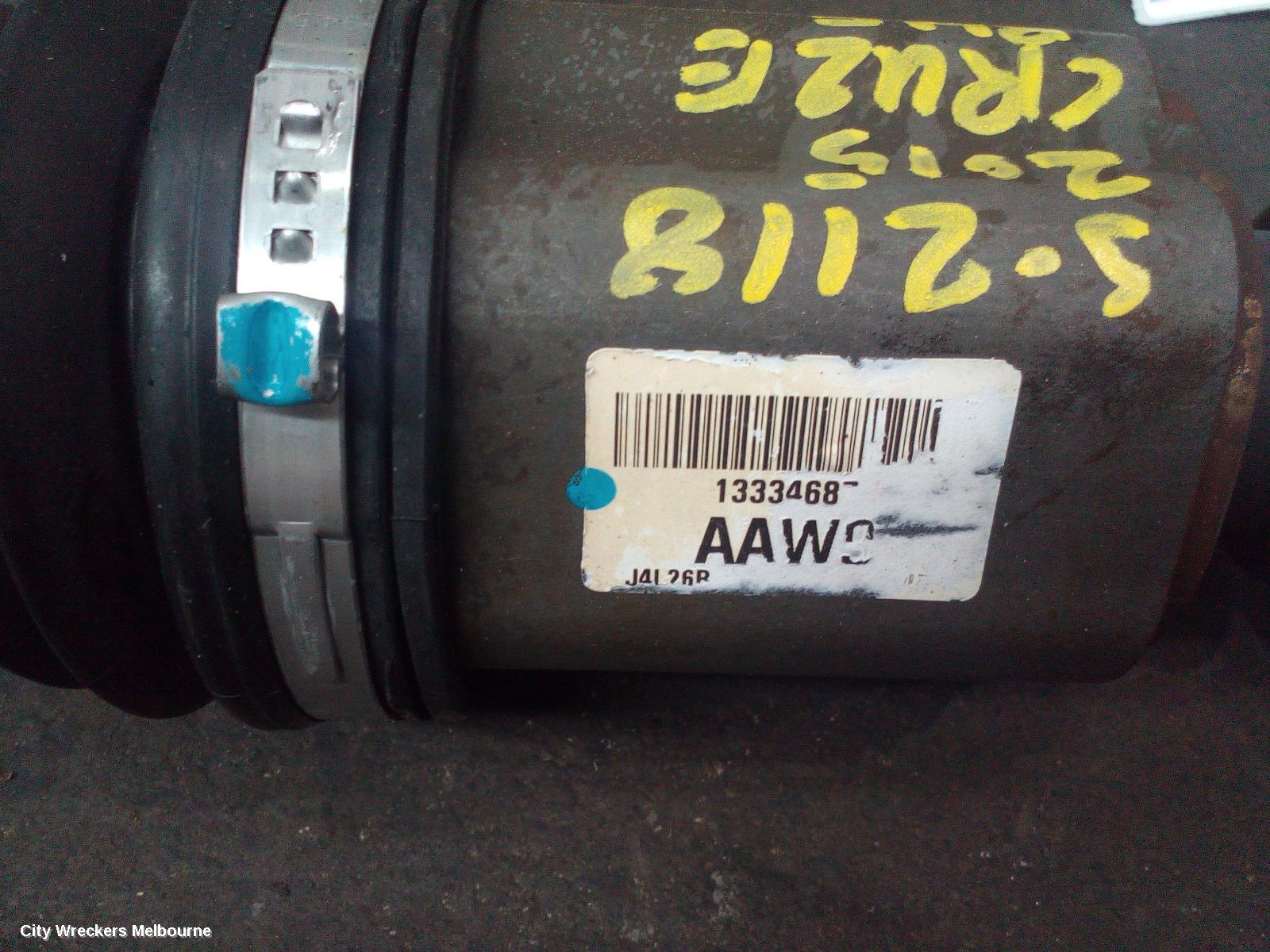 HOLDEN CRUZE RIGHT DRIVESHAFT, AUTO, 1.8, JH, 03/2011 - 01/2017 - Image 1