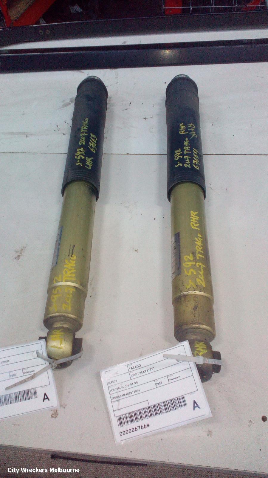 TOYOTA TARAGO LEFT REAR STRUT, ACR50R, 03/2006 - 06/2020 - Image 2