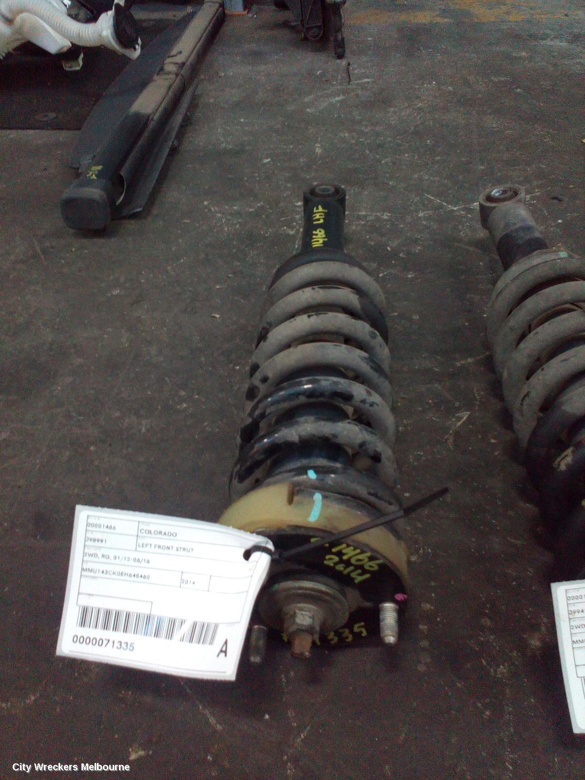HOLDEN COLORADO LEFT FRONT STRUT, 2WD, RG, 01/2012 - 06/2016 - Image 1