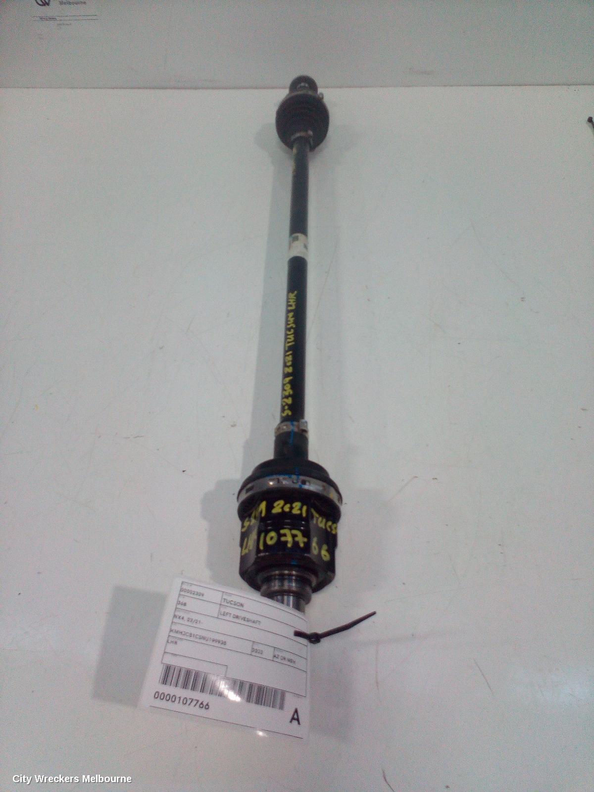 HYUNDAI TUCSON LEFT DRIVESHAFT, NX4, REAR, 02/2021 ONWARDS - Image 1