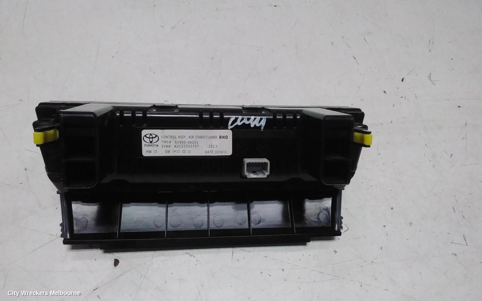 TOYOTA AURION HEATER/AC CONTROLS, GSV40R, STANDARD, 10/2006 - 03/2012 - Image 3