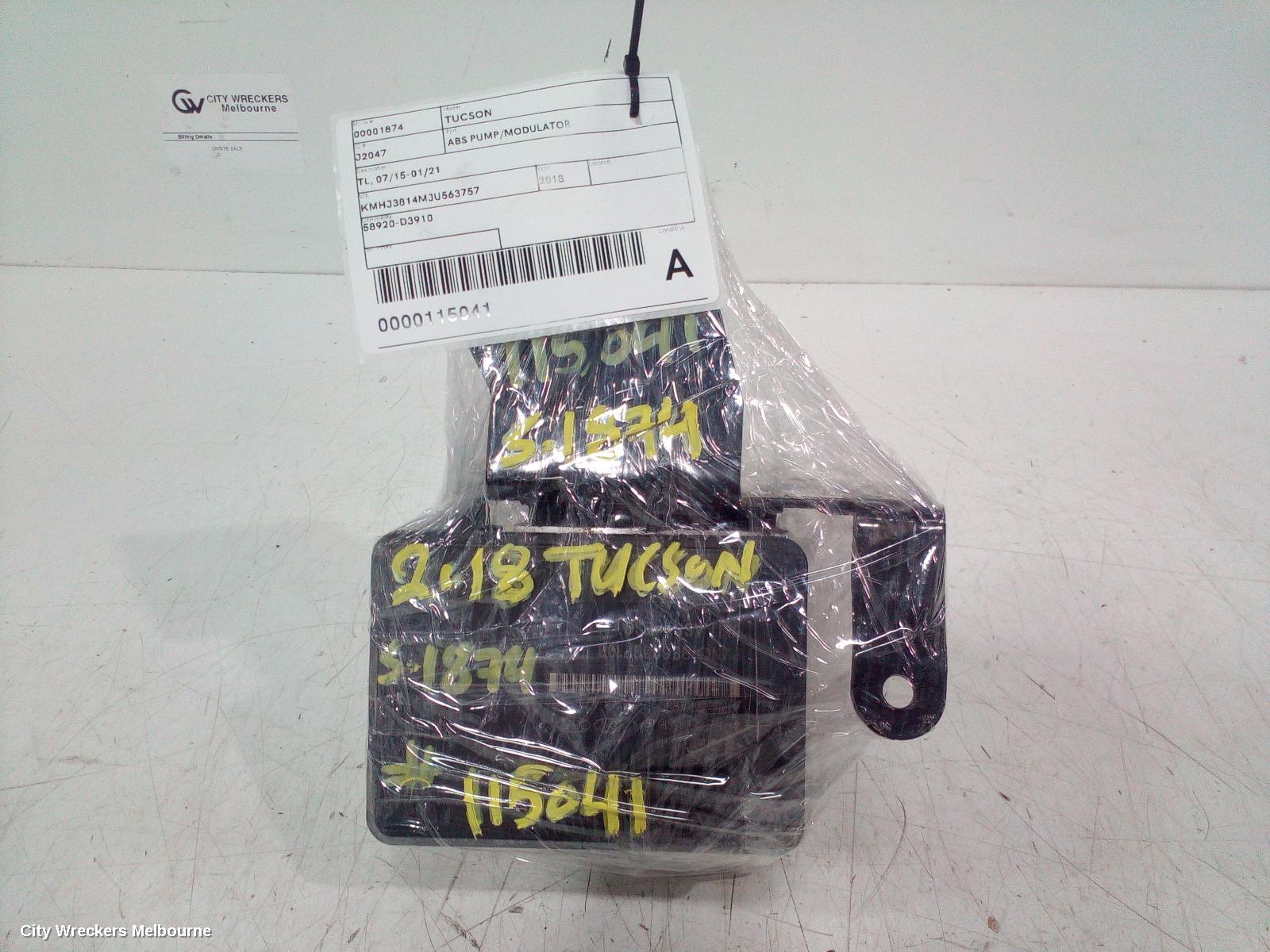 HYUNDAI TUCSON ABS PUMP/MODULATOR, TL, 07/2015 - 01/2021 - Image 1