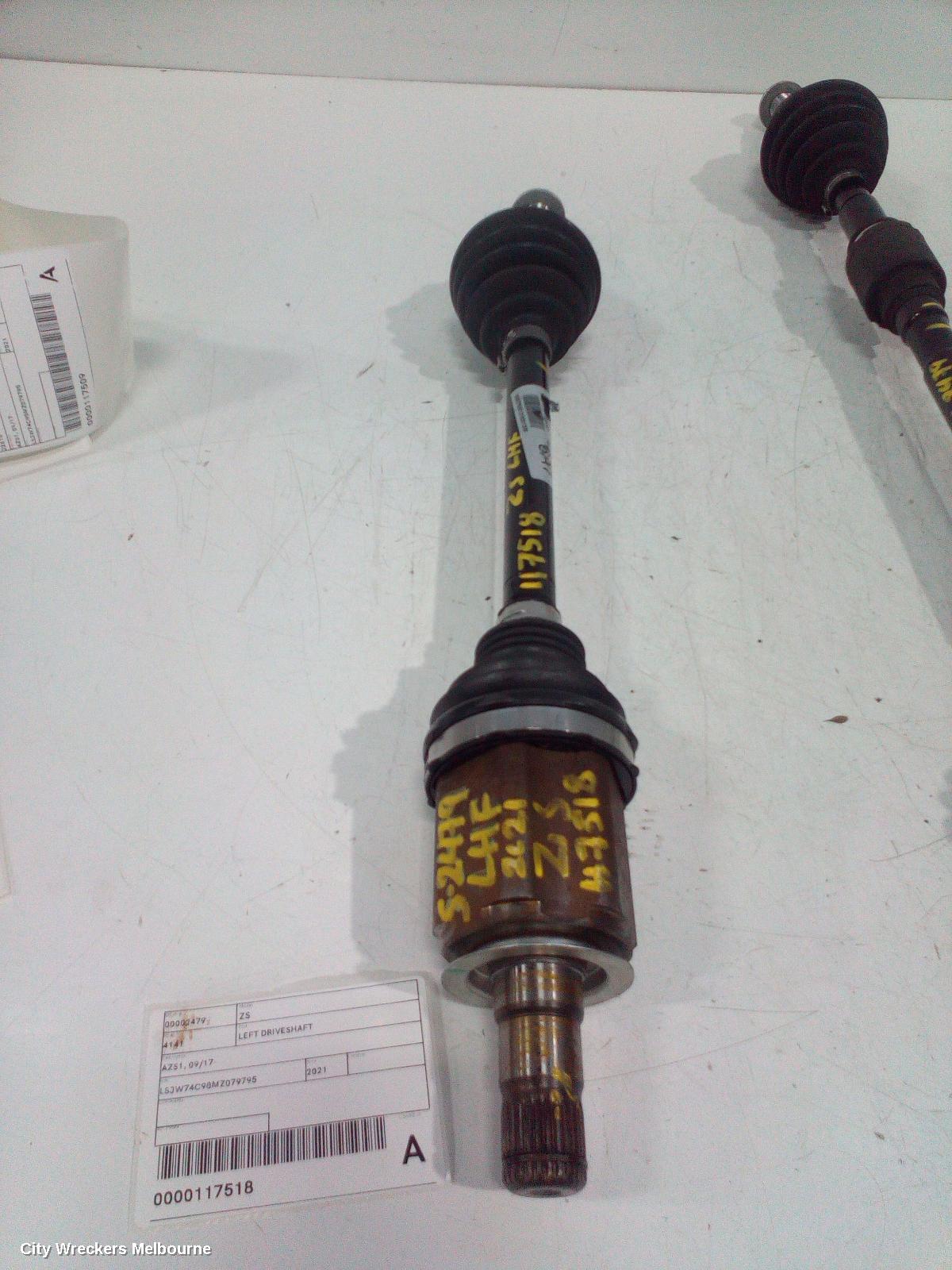 MG ZS LEFT DRIVESHAFT, AZS1, AUTO T/M, PETROL, 1.0, 09/2017 ONWARDS - Image 2