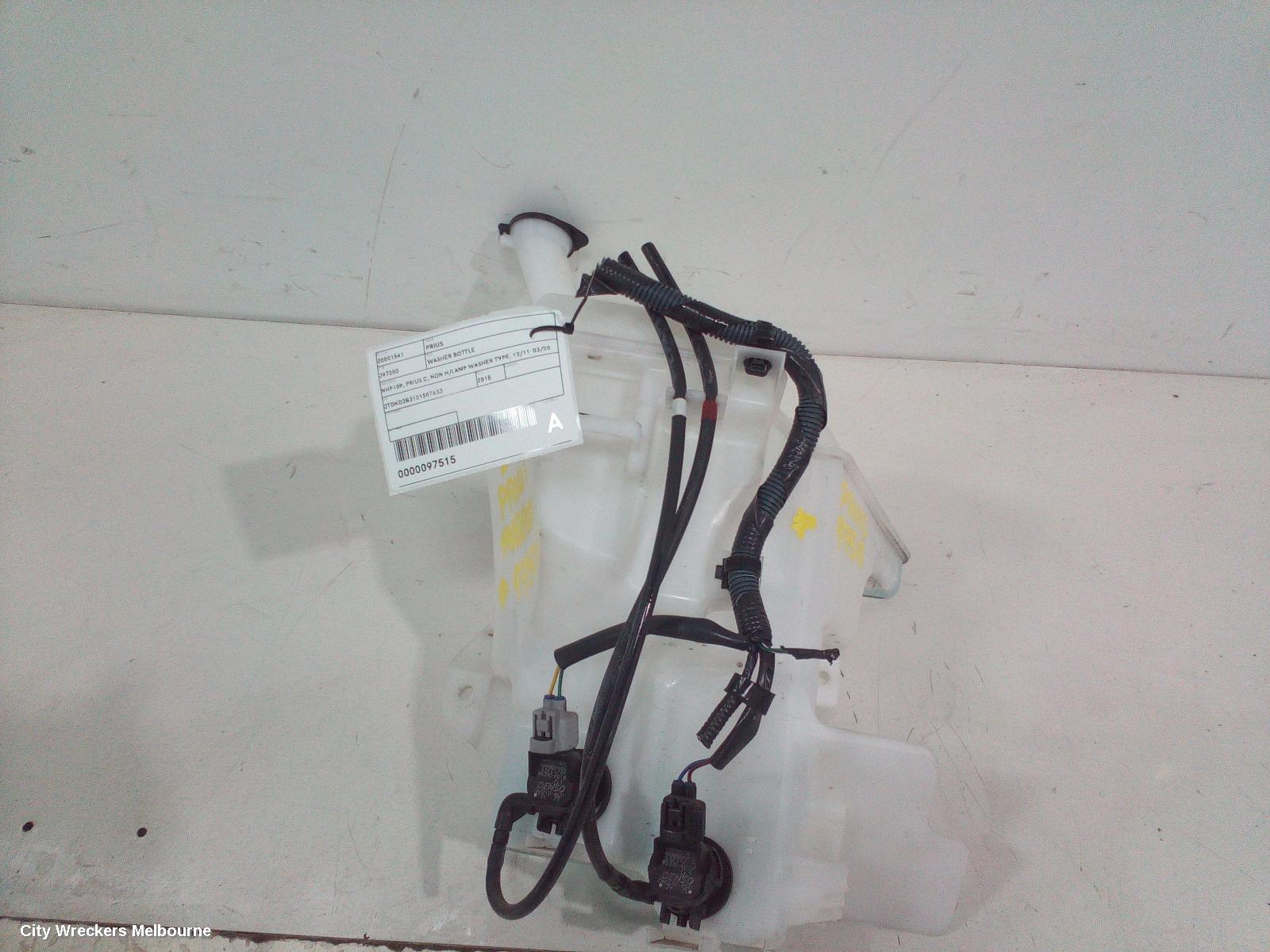 TOYOTA PRIUS WASHER BOTTLE, NHP10R, PRIUS C, NON H/LAMP WASHER TYPE, 12/2011 - 03/2020 - Image 2
