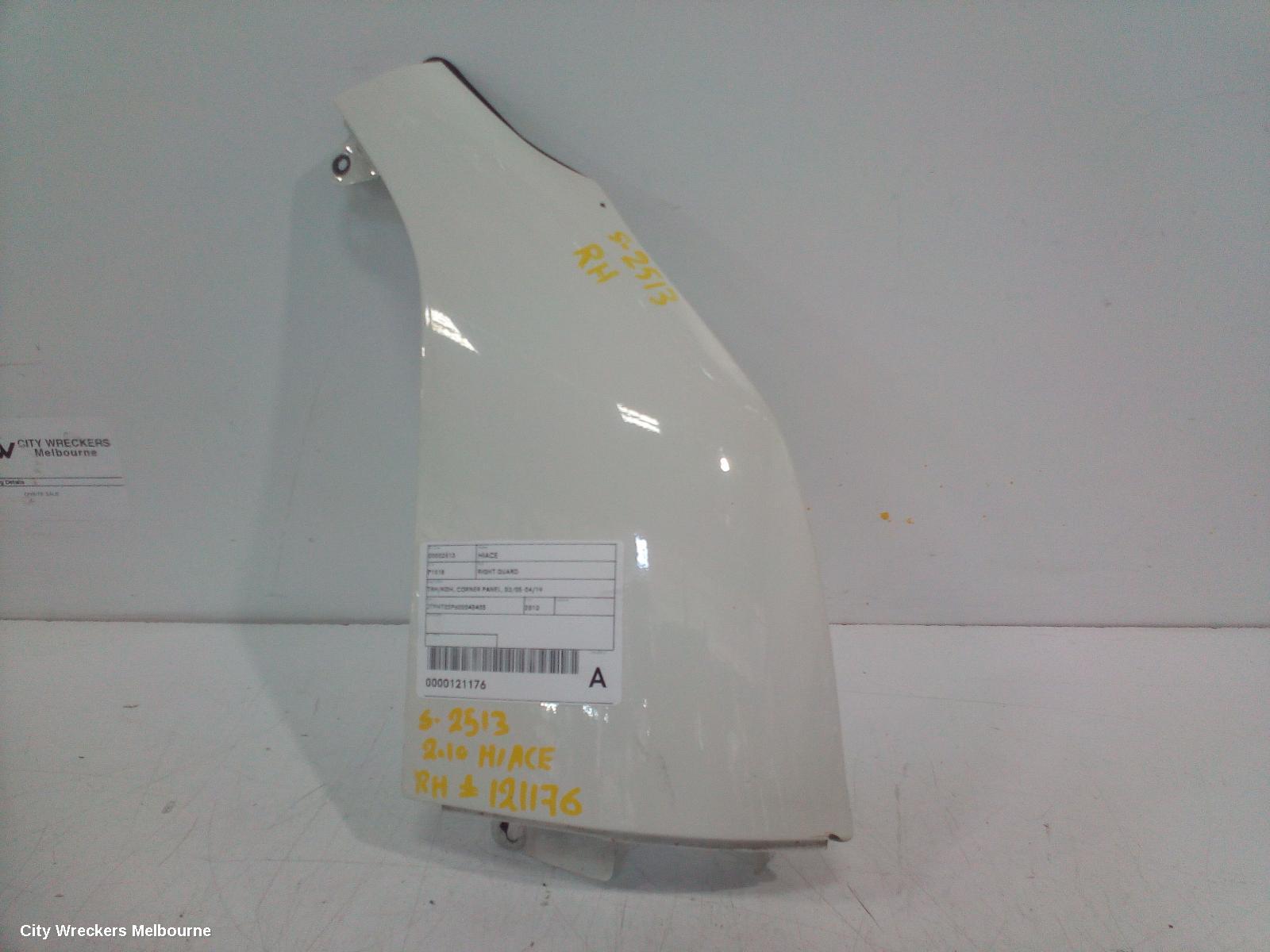 TOYOTA HIACE RIGHT GUARD, TRH/KDH, CORNER PANEL, 03/2005 - 04/2019 - Image 1