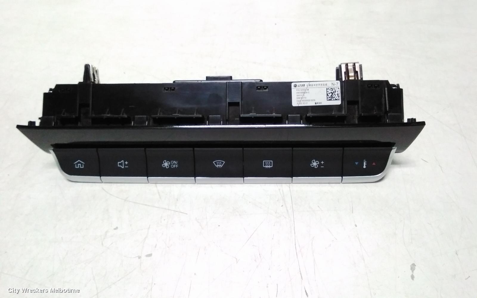 MG ZS HEATER/AC CONTROLS, AZS1, NON CLIMATE CONTROL, 7 BUTTON TYPE, ZST, 01/2020 ONWARDS - Image 2