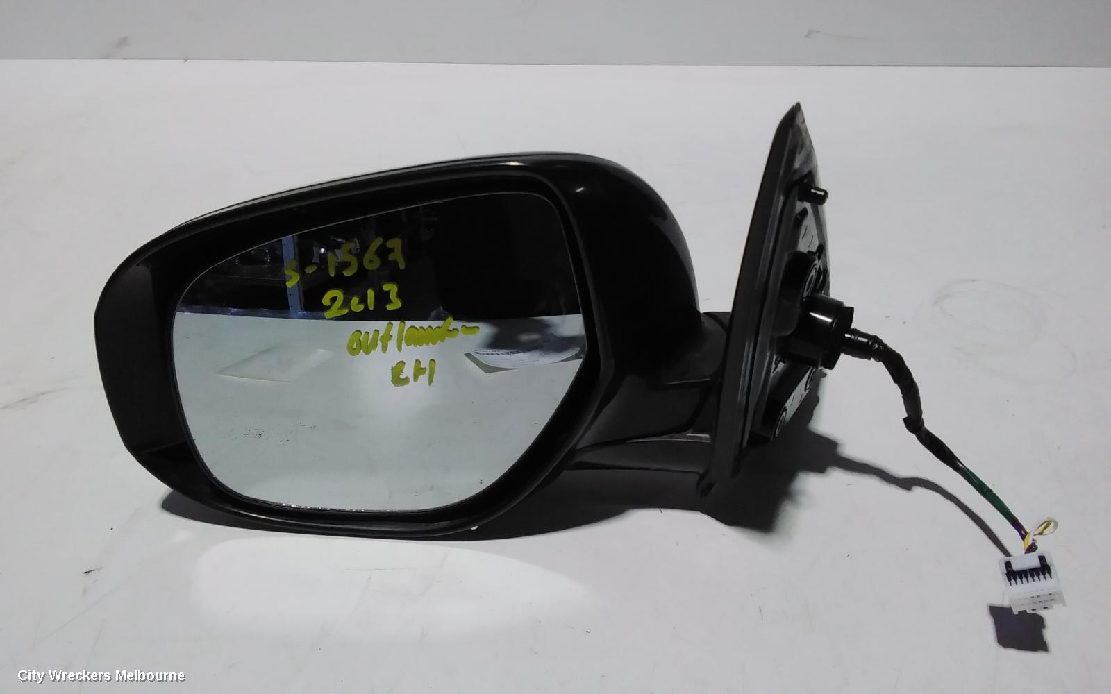 MITSUBISHI OUTLANDER LEFT DOOR MIRROR, ZJ, W/ FLASHER TYPE (5 WIRE), 10/2012 - 03/2015 - Image 1