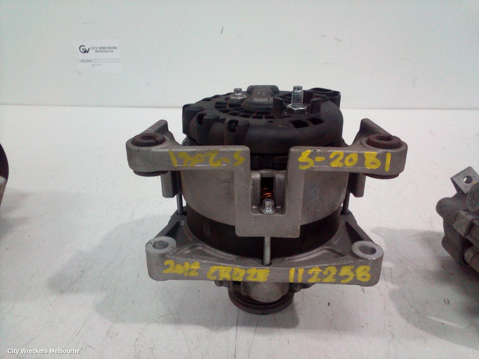 HOLDEN CRUZE ALTERNATOR, PETROL, 1.8, F18D4, AUTO T/M, JH, 03/2011 - 01/2017 - Image 1