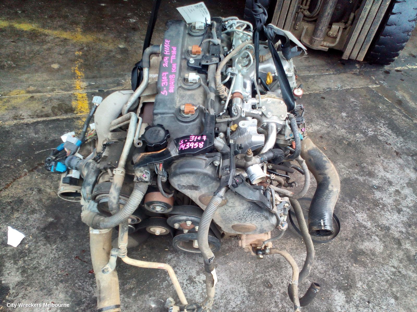TOYOTA HIACE ENGINE, DIESEL, 3.0, 1KD-FTV, TURBO, KDH, 12/2013 - 05/2016 - Image 2