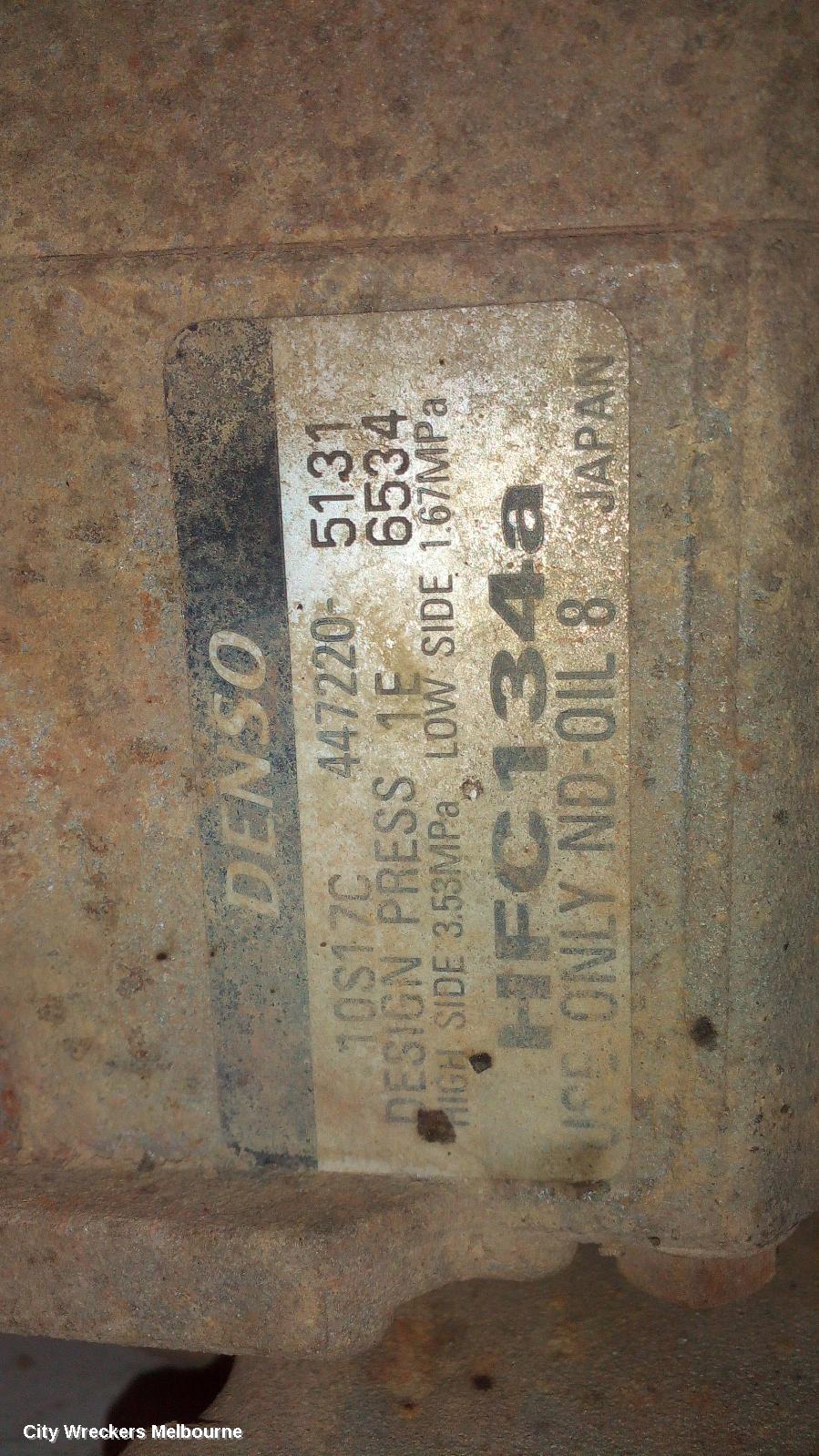 TOYOTA PRADO A/C COMPRESSOR, 120 SERIES, 4.0, 1GR-FE, PETROL, SINGLE TYPE, 02/2003 - 10/2009 - Image 2