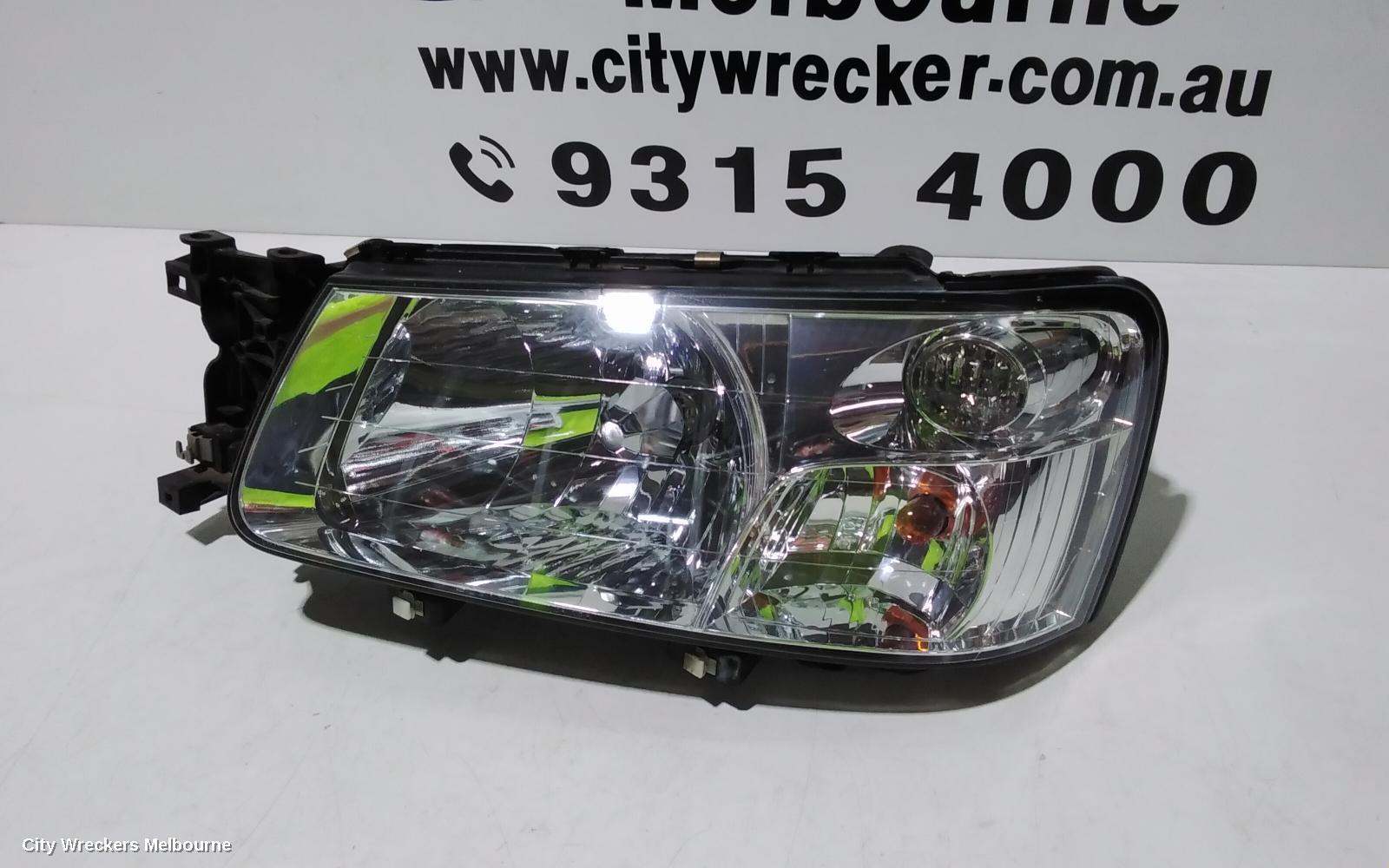SUBARU FORESTER LEFT HEADLAMP, CHROME INSERT, LENS# 1703, 07/2002 - 07/2003 - Image 2