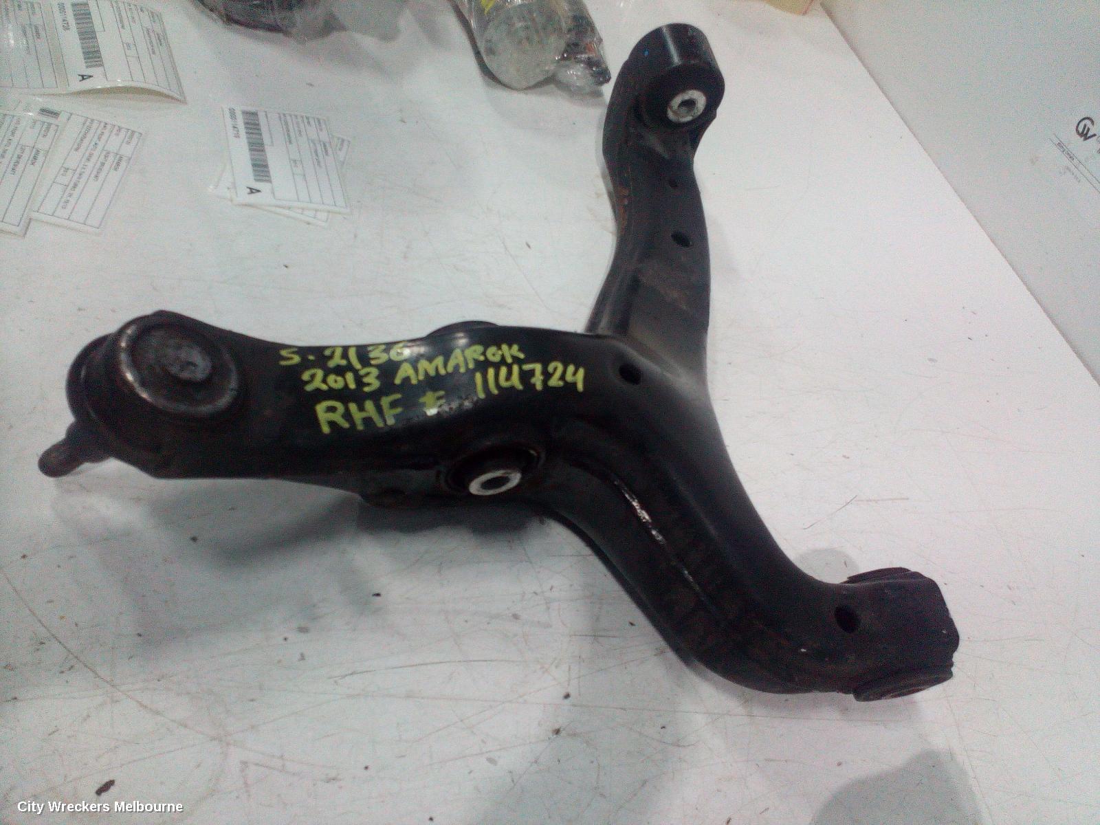 VOLKSWAGEN AMAROK RIGHT FRONT LOWER CONTROL ARM, 2H, 10/2010 - 09/2022 - Image 2