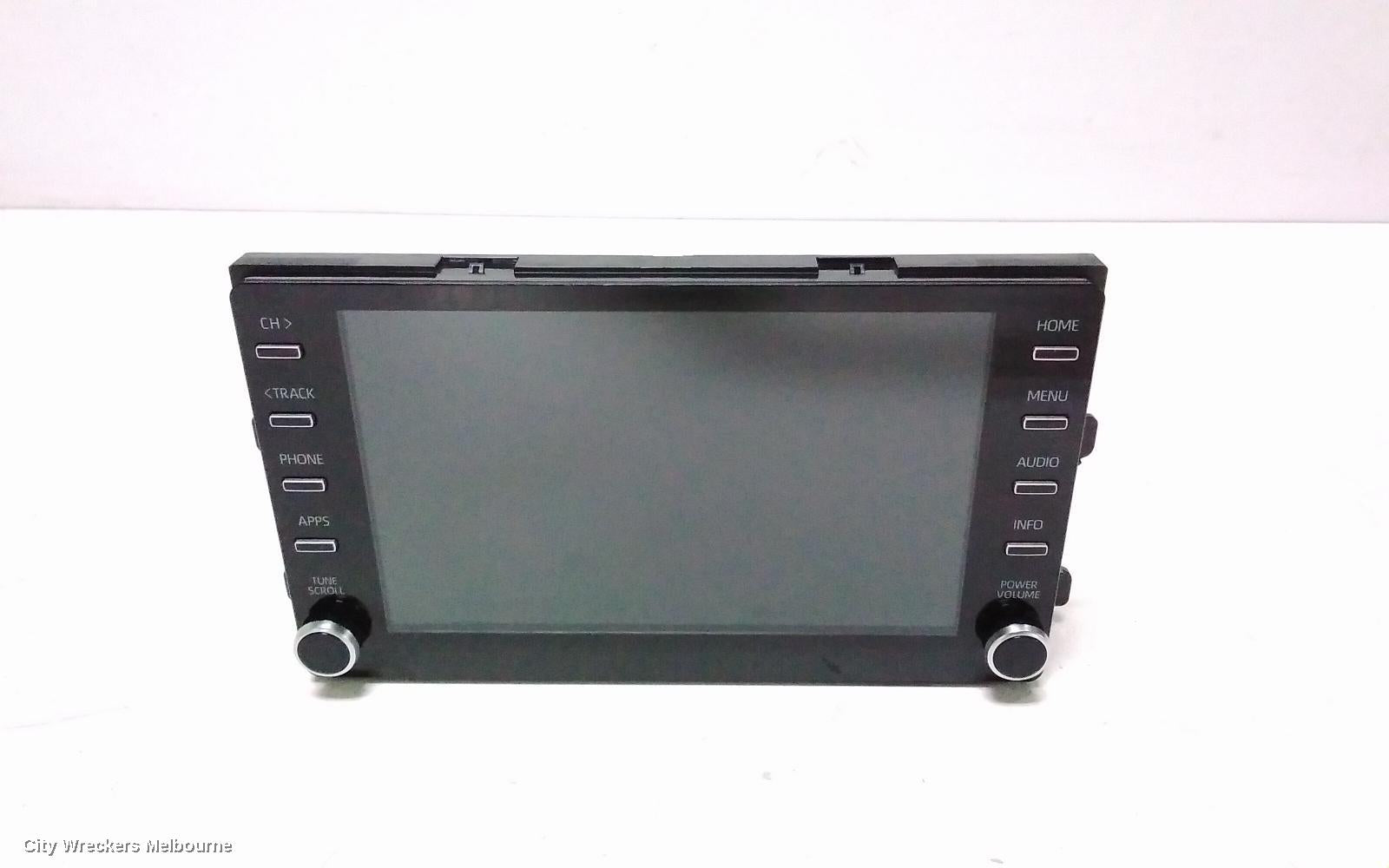 TOYOTA KLUGER RADIO/CD/DVD/SAT/TV, HEAD UNIT, W/ DISPLAY UNIT, 8IN TOUCHSCREEN, W/ SAT NAV TYPE, XU70 SERIES, 03/2021 - 07/2022 - Image 1