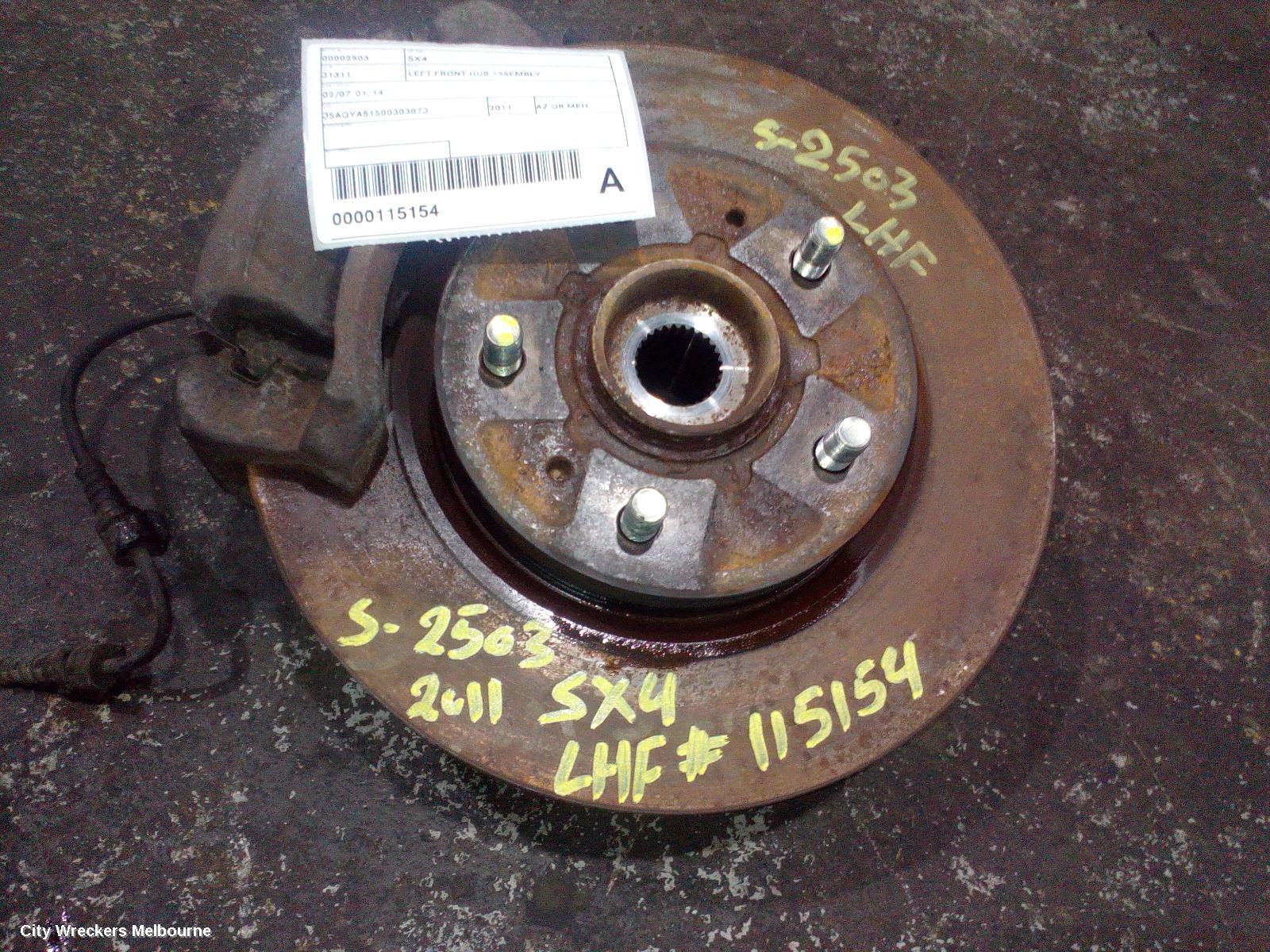 SUZUKI SX4 LEFT FRONT HUB ASSEMBLY, 01/2007 - 01/2014 - Image 1