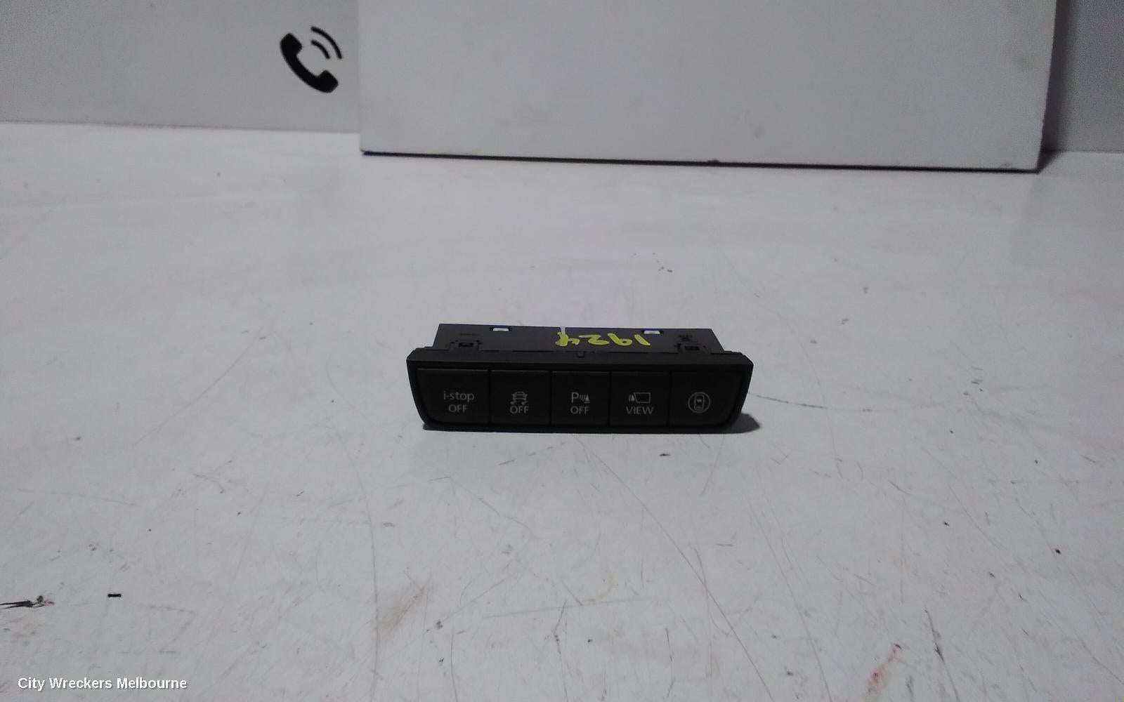 MAZDA 3, BP, 03/2019 ONWARDS, TRACTION CONTROL SWITCH GJE8-66170A: 102662 - Image 3
