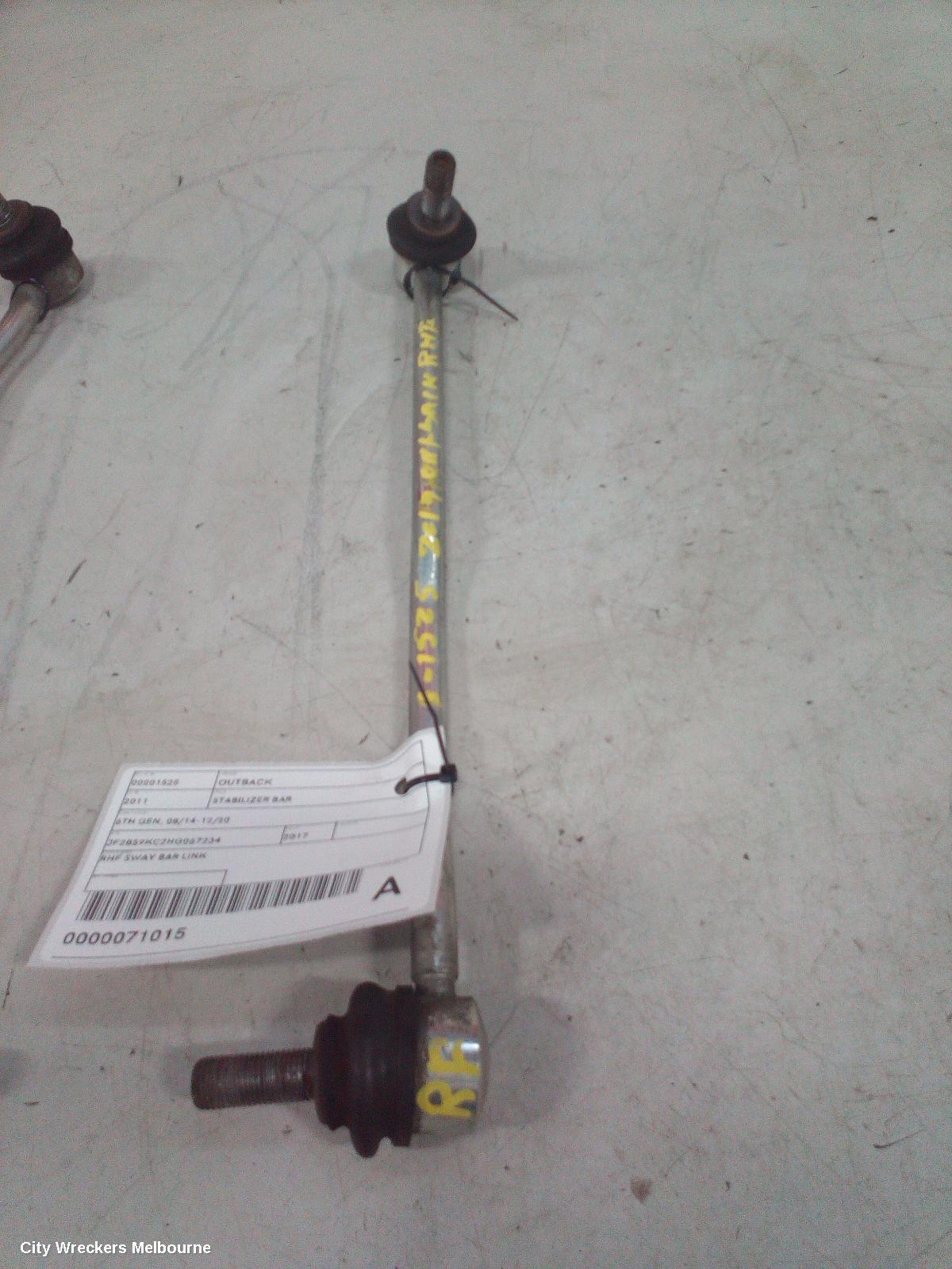 SUBARU OUTBACK STABILISER BAR, 6TH GEN, 08/2014 - 12/2020 - Image 1