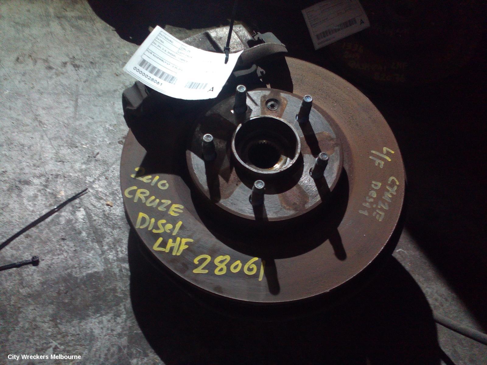HOLDEN CRUZE LEFT FRONT HUB ASSEMBLY, JG-JH, 2.0, DIESEL, 115PCD, 03/2009 - 01/2017 - Image 2