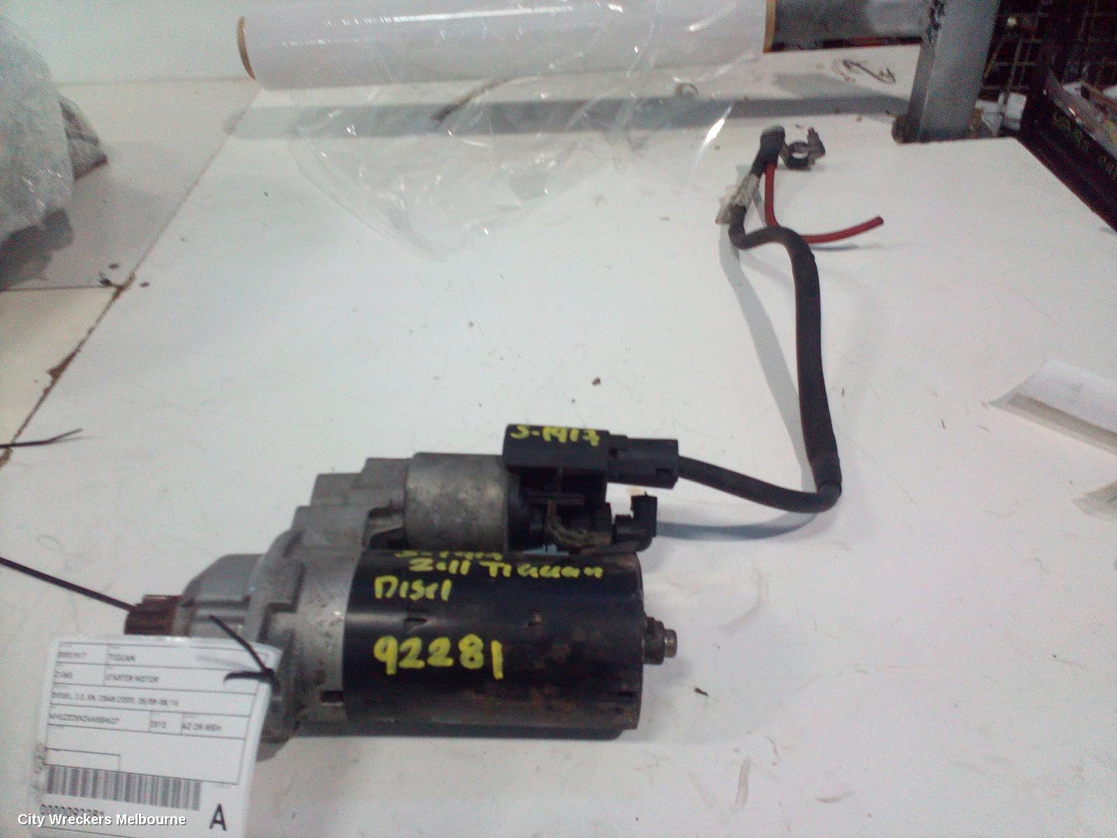 VOLKSWAGEN TIGUAN STARTER, DIESEL, 2.0, 5N, CBAB CODE, 05/2008 - 08/2016 - Image 2