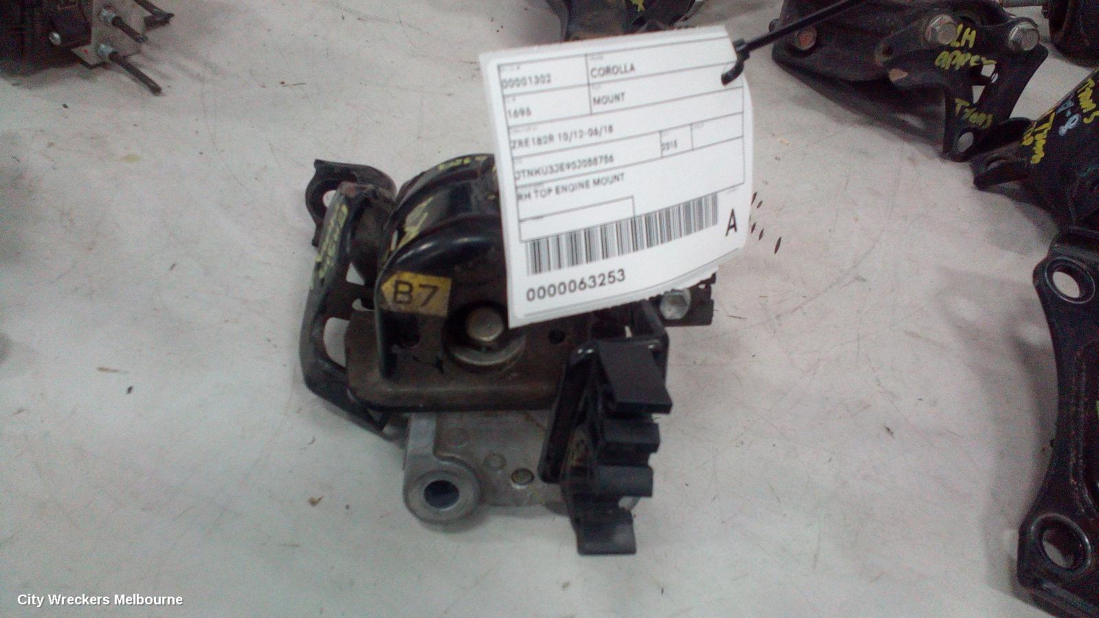 TOYOTA COROLLA MOUNT, ZRE182R 10/2012 - 06/2018 - Image 3