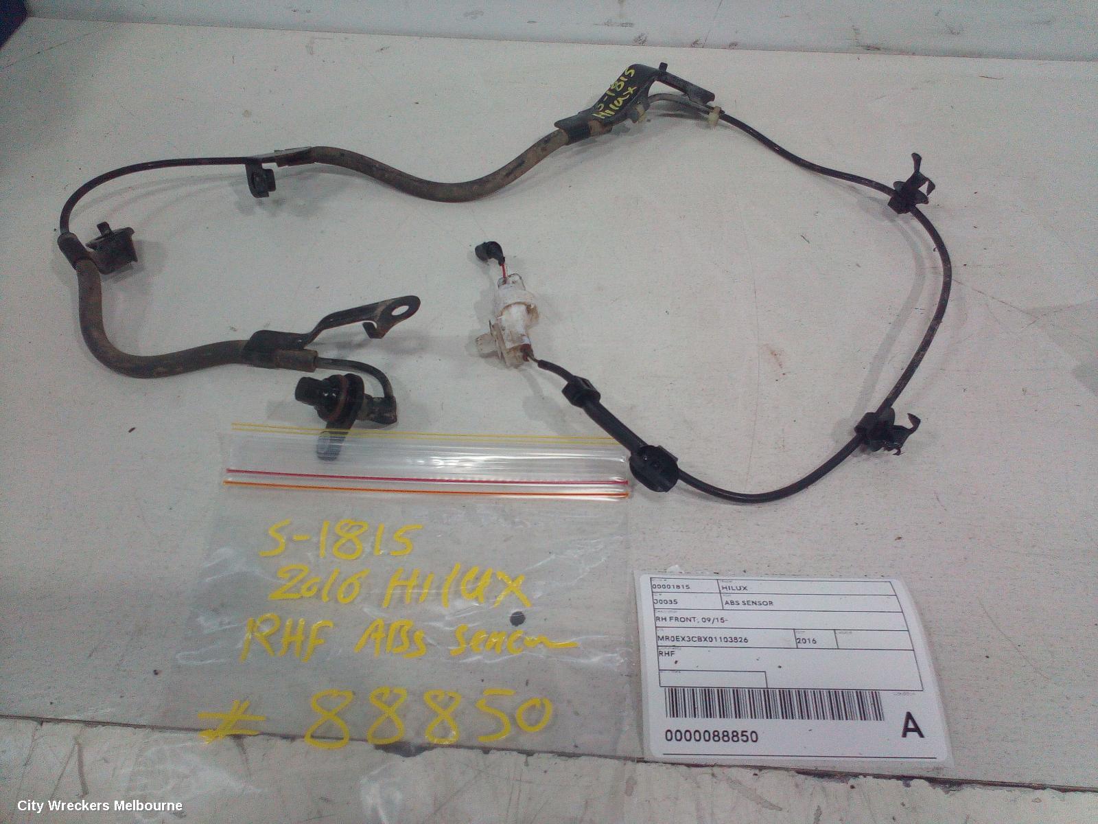TOYOTA HILUX ABS SENSOR, RH FRONT, 2WD, 09/2015 ONWARDS - Image 3